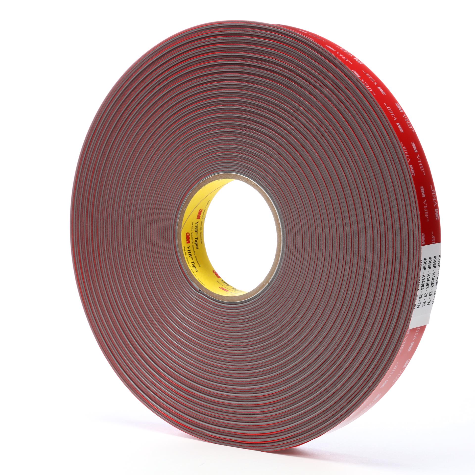 00051115810442 3M™ VHB™ Tape 4956F, Gray, 48 in x 36 yd, 62 mil, Film  Liner, roll per case Aircraft products tapes 6299354