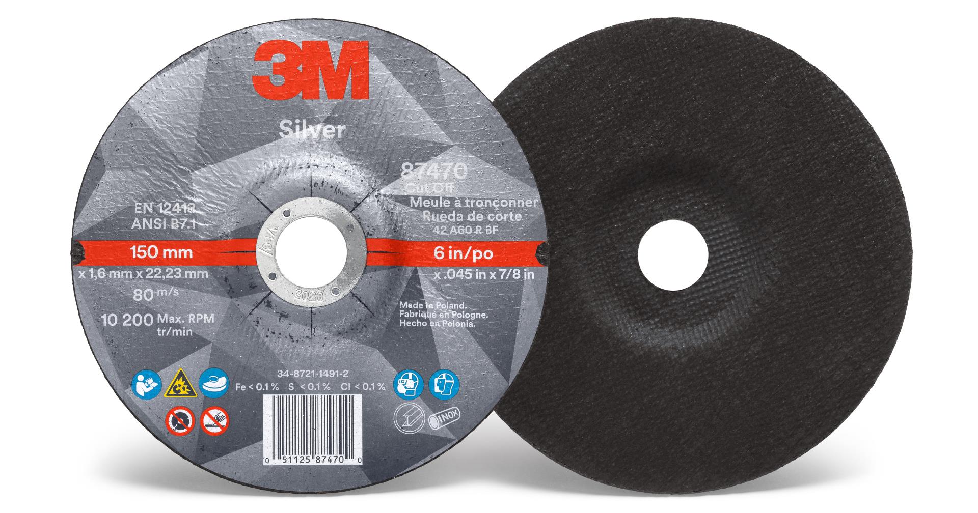 3M 10111MASS Heavy Duty Stripping Pad 3-1/2 x 5 in for Flat Surfaces 
