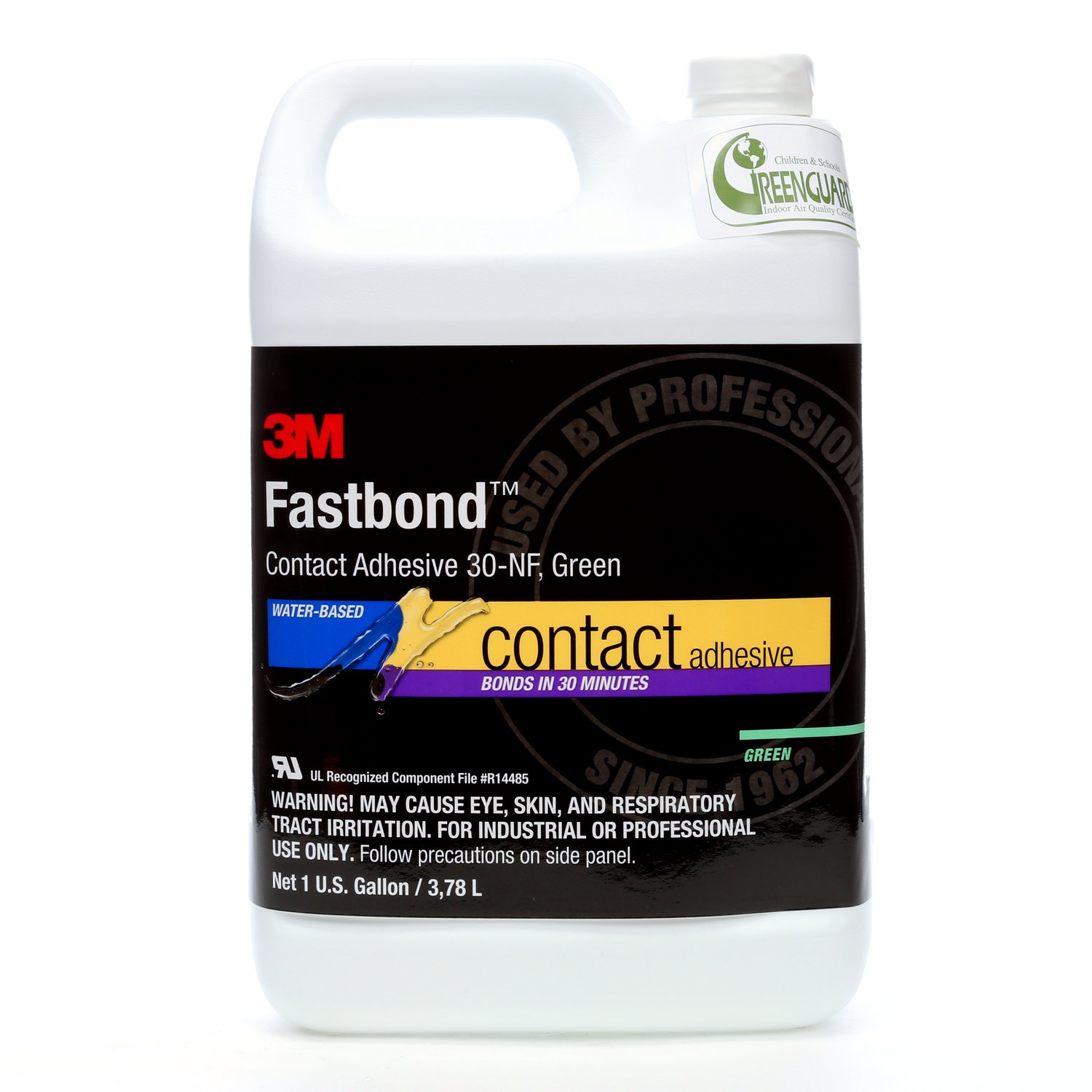 7100071654 - 3M Fastbond Contact Adhesive 30NF, Green, 1 Gallon Can, 4/Case