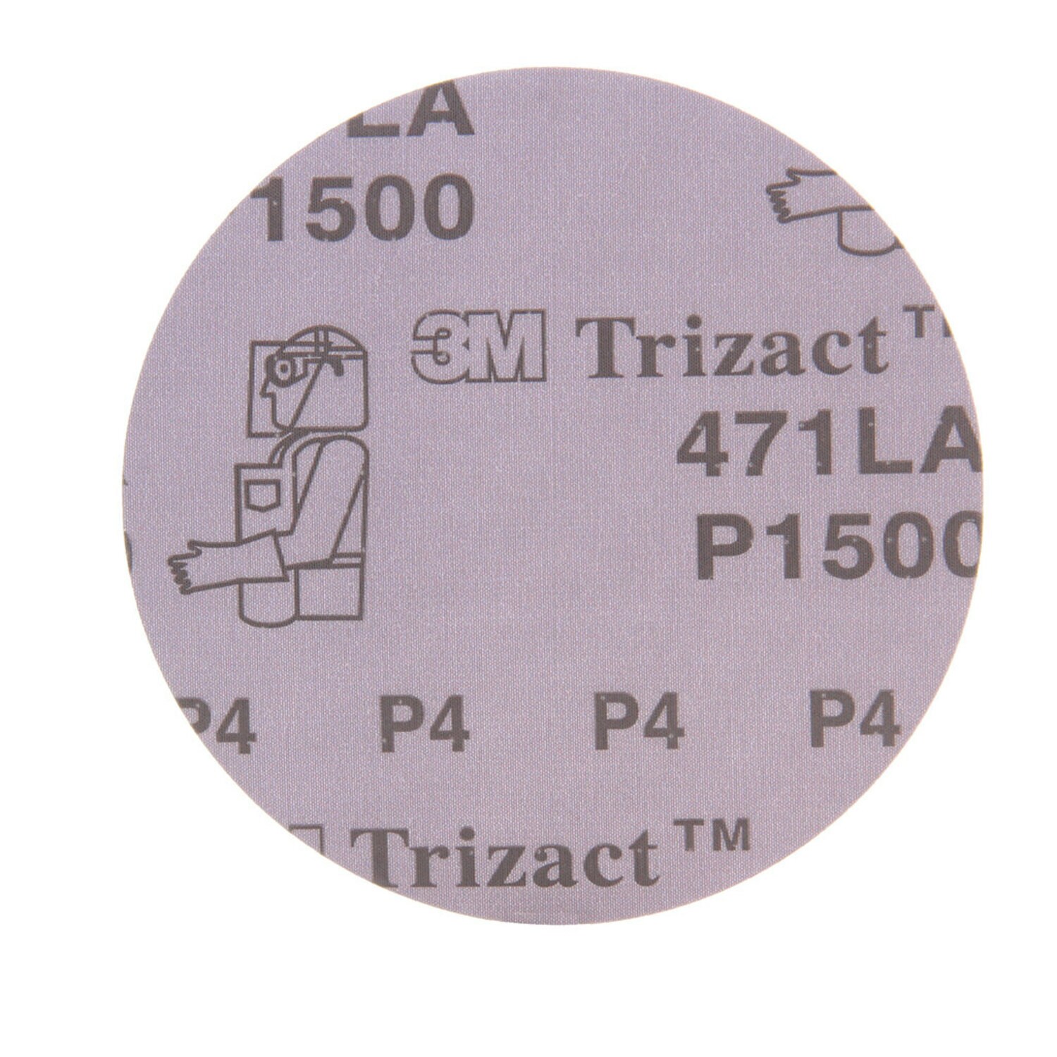 04046719907366, 3M Trizact Hookit Clear Coat Sanding Abrasive Disc 02095,  P1500, A10, 5 in (125 mm), 25 Discs/Carton, 4 Cartons/Case, Aircraft  products, film-discs