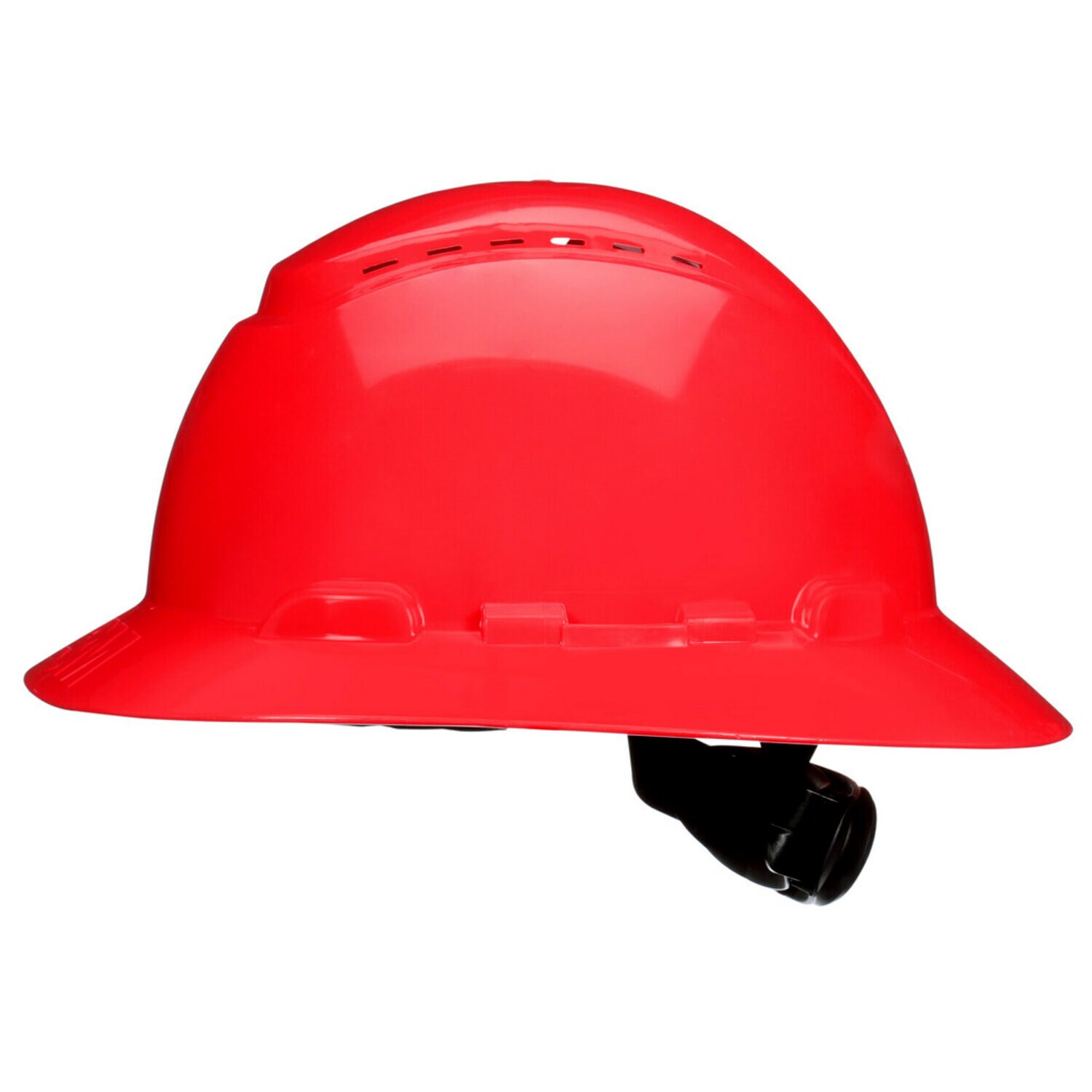 7100240024 - 3M SecureFit Full Brim Hard Hat H-805SFV-UV, Red Vented, 4-Point Pressure Diffusion Ratchet Suspension, with Uvicator, 20ea/Case