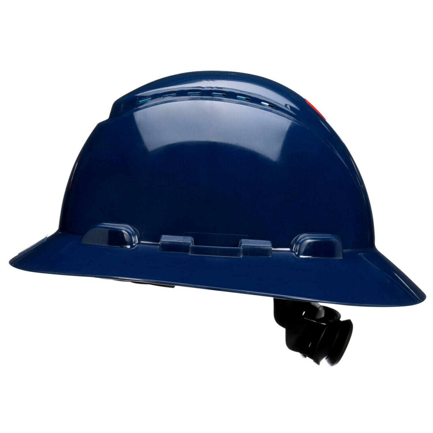 7100240036 - 3M SecureFit Full Brim Hard Hat H-810SFV-UV, Navy Blue, 4-Pt Pressure Diffusion Ratchet Suspension, Vented w/UVicator, 20ea/Case