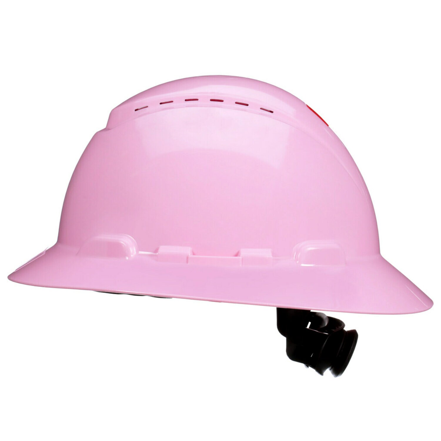 7100239746 - 3M SecureFit Full Brim Hard Hat H-813SFV-UV, Pink, Vented, 4-Point Pressure Diffusion Ratchet Suspension, with UVicator, 20ea/CS