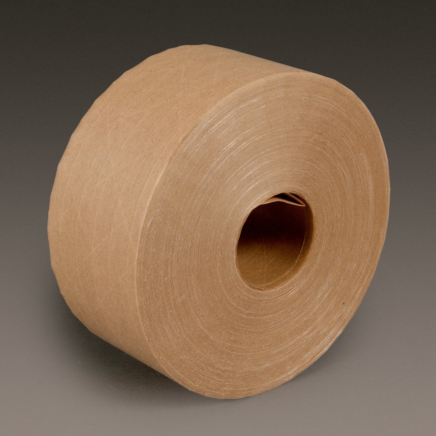 7000124806 - 3M Water Activated Paper Tape 6145, Natural, Light Duty Reinforced, 72
mm x 450 ft, 10/Case