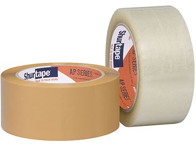 Shurtape DF-65 Double Faced Flat Paper Tape: 1 in. x 36 yds. (Natural)