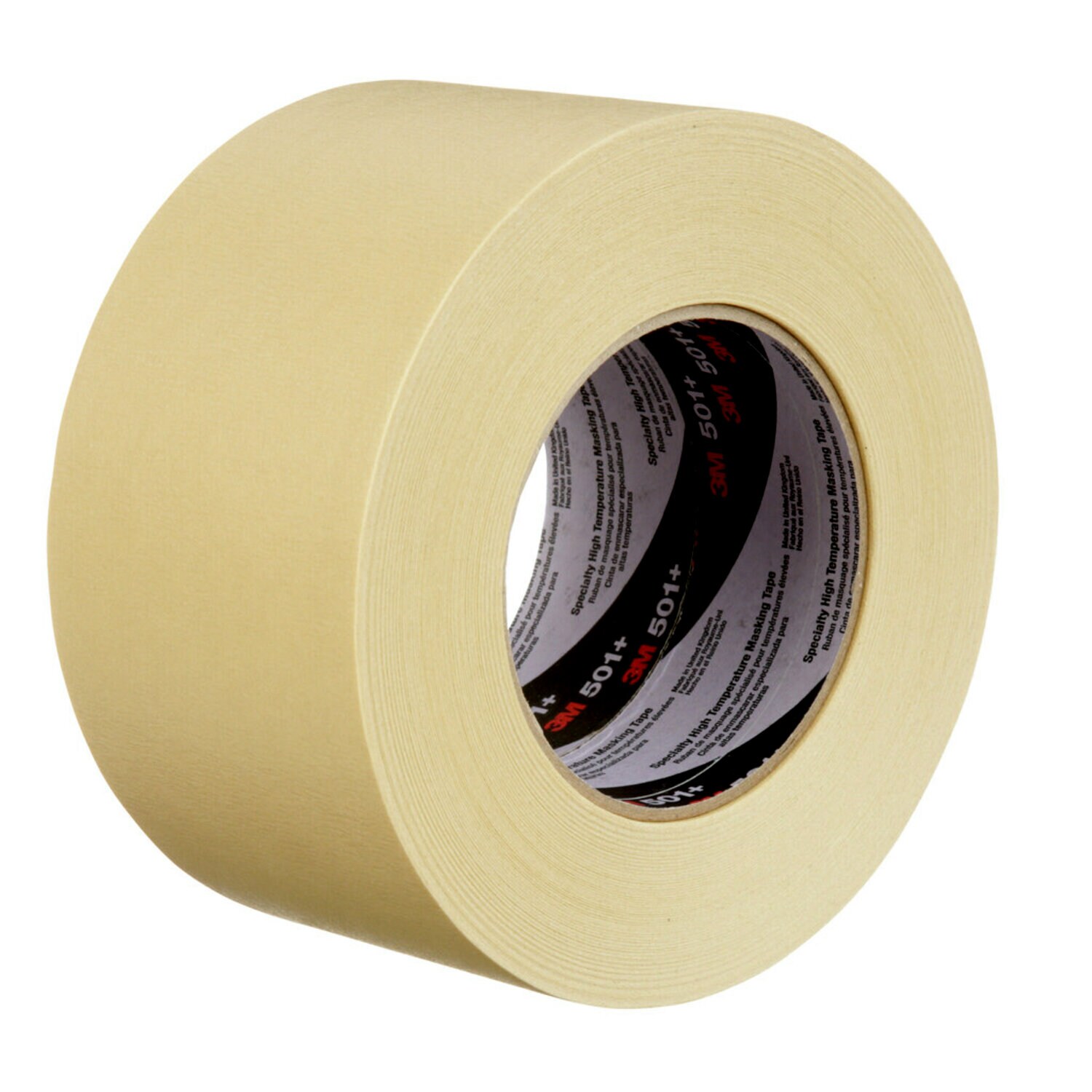 7000138489 - 3M Specialty High Temperature Masking Tape 501+, Tan, 72 mm x 55 m, 7.3
mil, 12 Rolls/Case