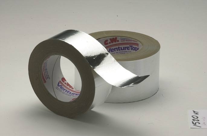 3M 433 Silver High Temperature Stainless Steel Acrylic Adhesive Foil Tape, 10" width x 60yd length (1 roll) - 2