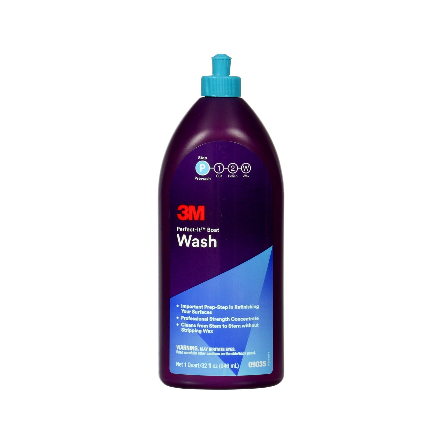 7100087484 - 3M Perfect-It Boat Wash, 09035, 1 qt (32 fl oz/946 mL), 6 per case