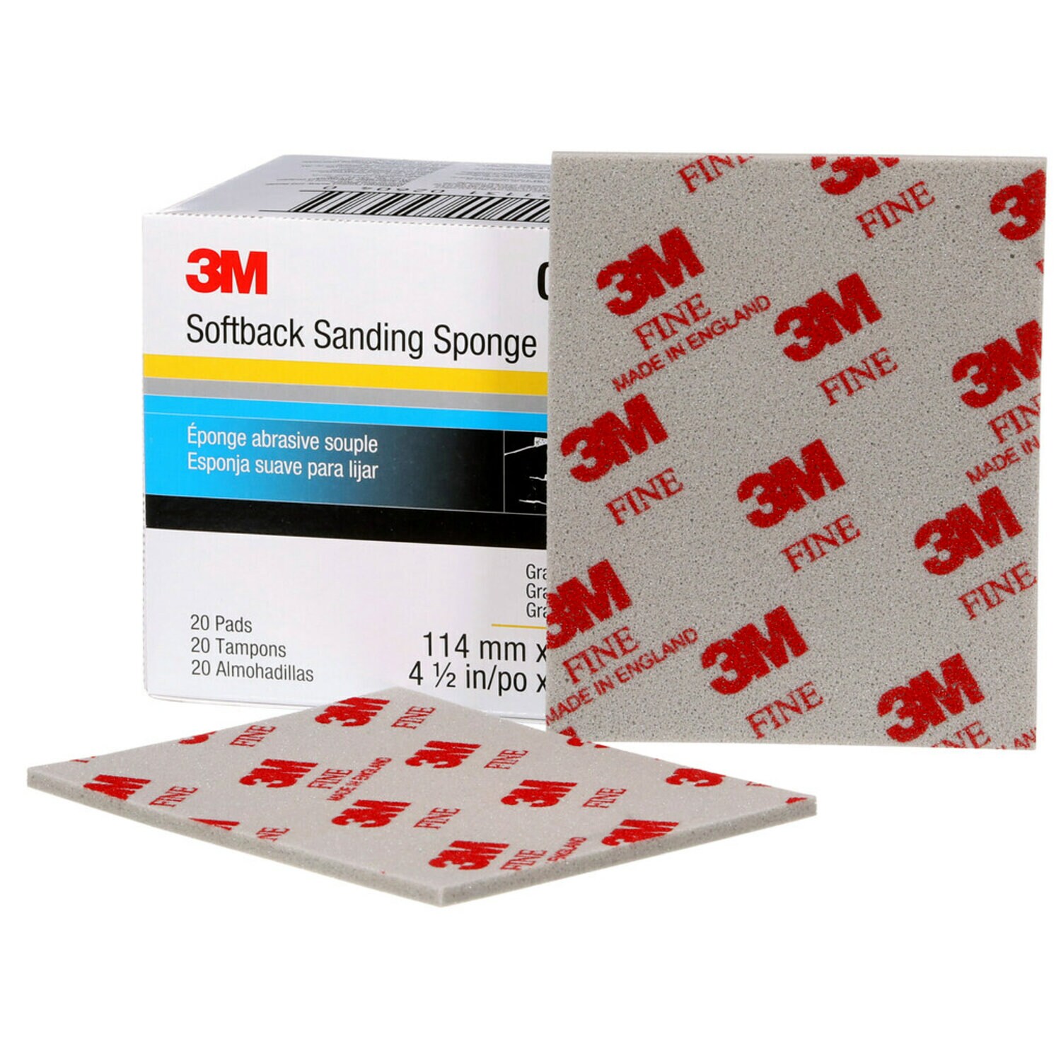 Sanding Sponge Set, 1 Ea. Fine/superfine/microfine/ultrafine, 3M