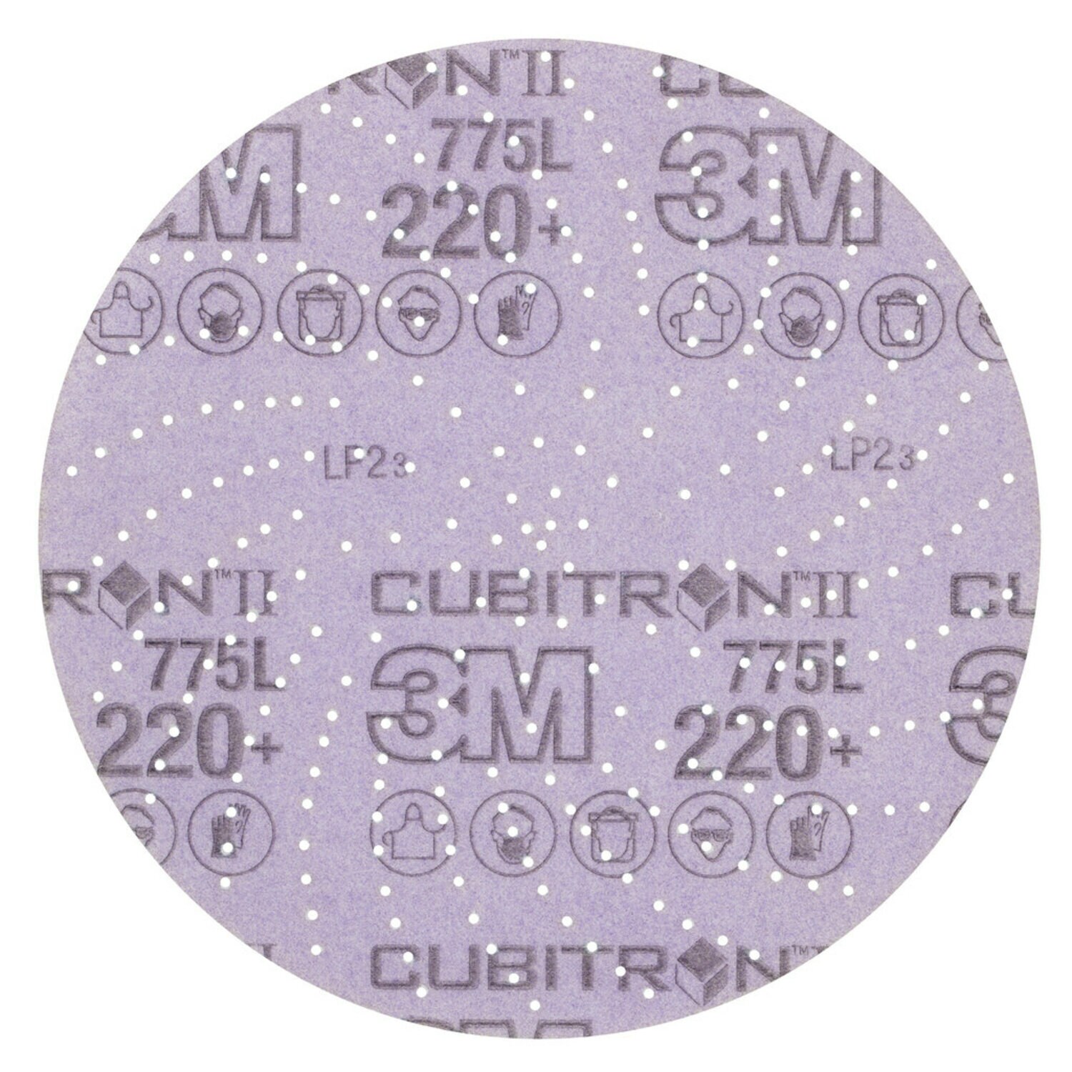 7100246533 - 3M Xtract Cubitron II Film Disc 775L, 220+, 8 in, Die 800LG,
50/Carton, 250 ea/Case