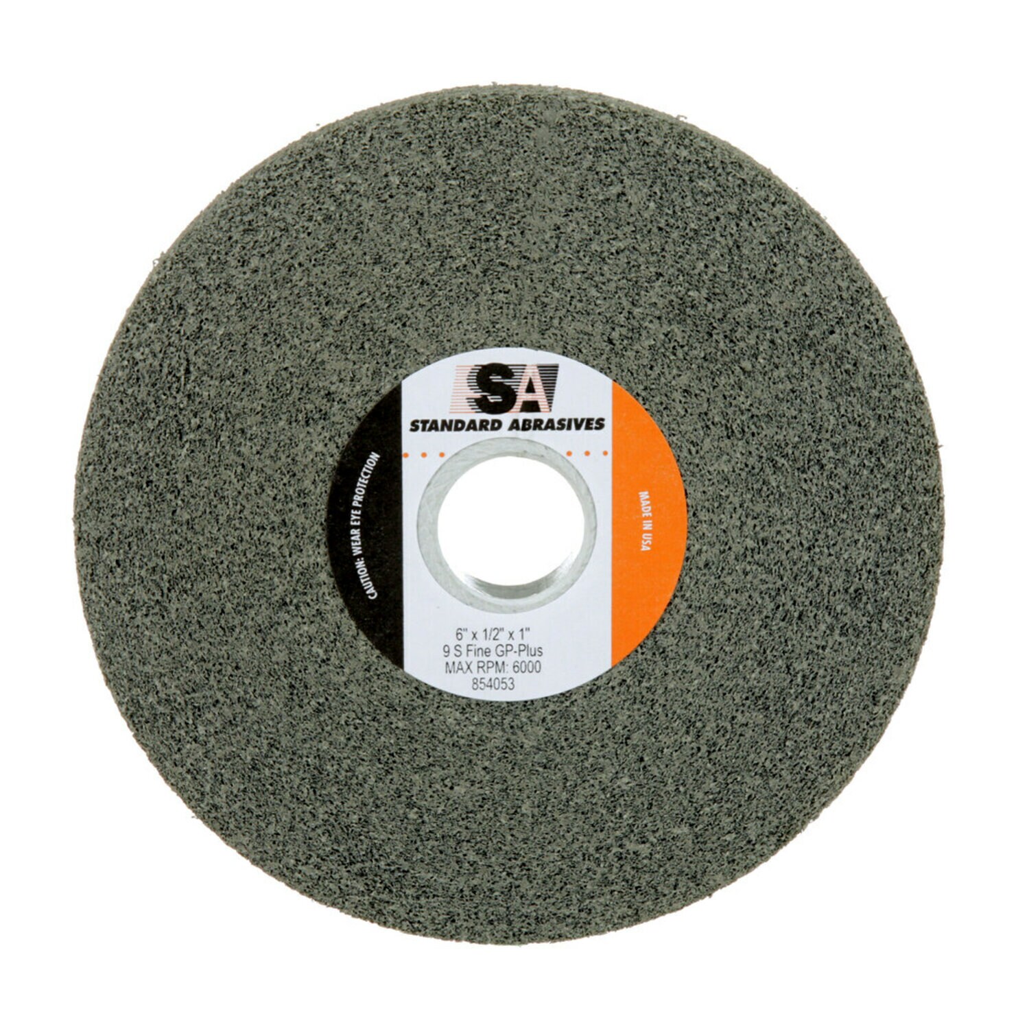 7000047122 - Standard Abrasives GP Plus Wheel 854053, 6 in x 1/2 in x 1 in 9S FIN, 4
ea/Case