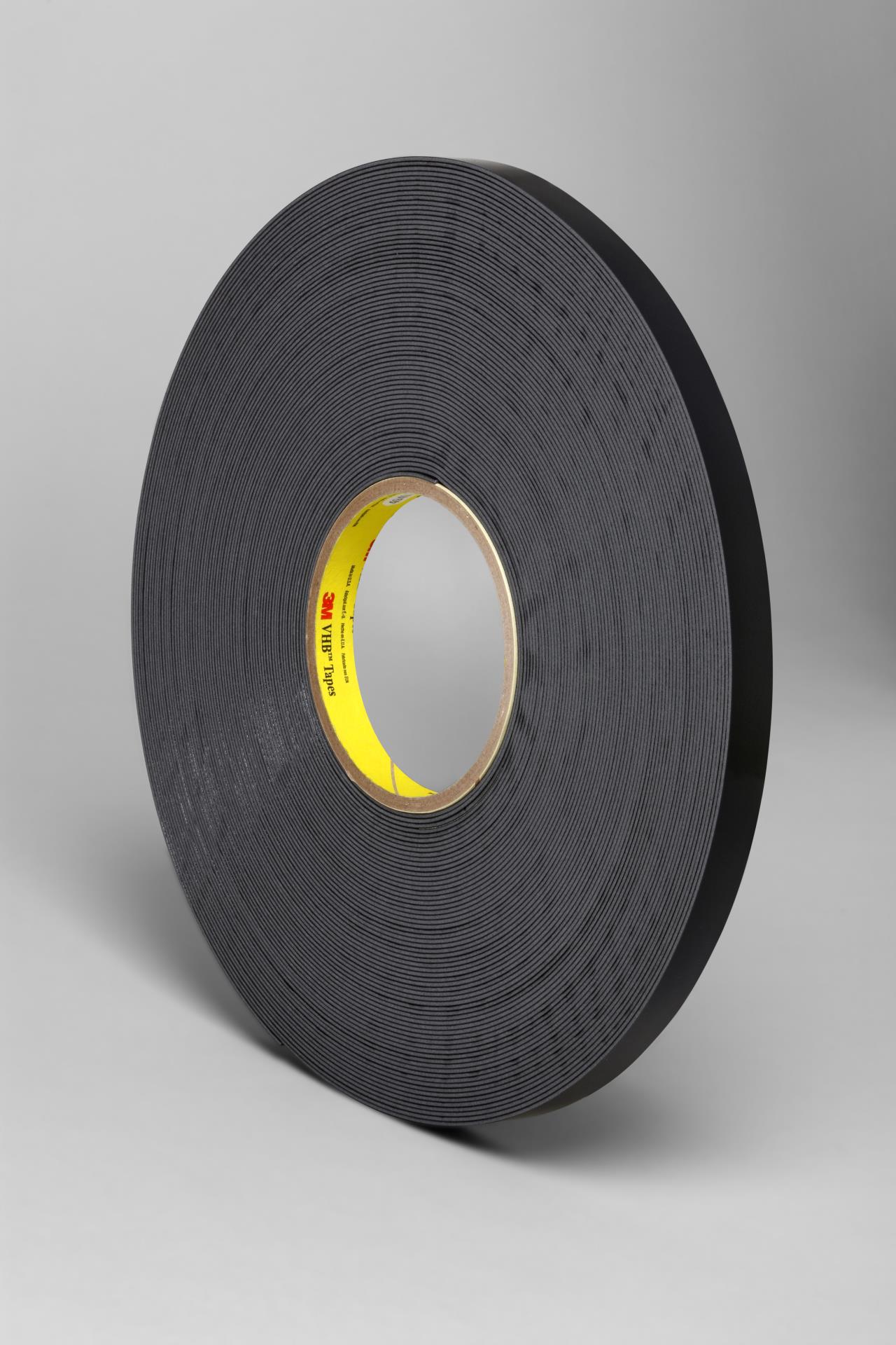 Scotch 3M 860 Tensilized Strapping Tape ½ in x 72 yd Black 