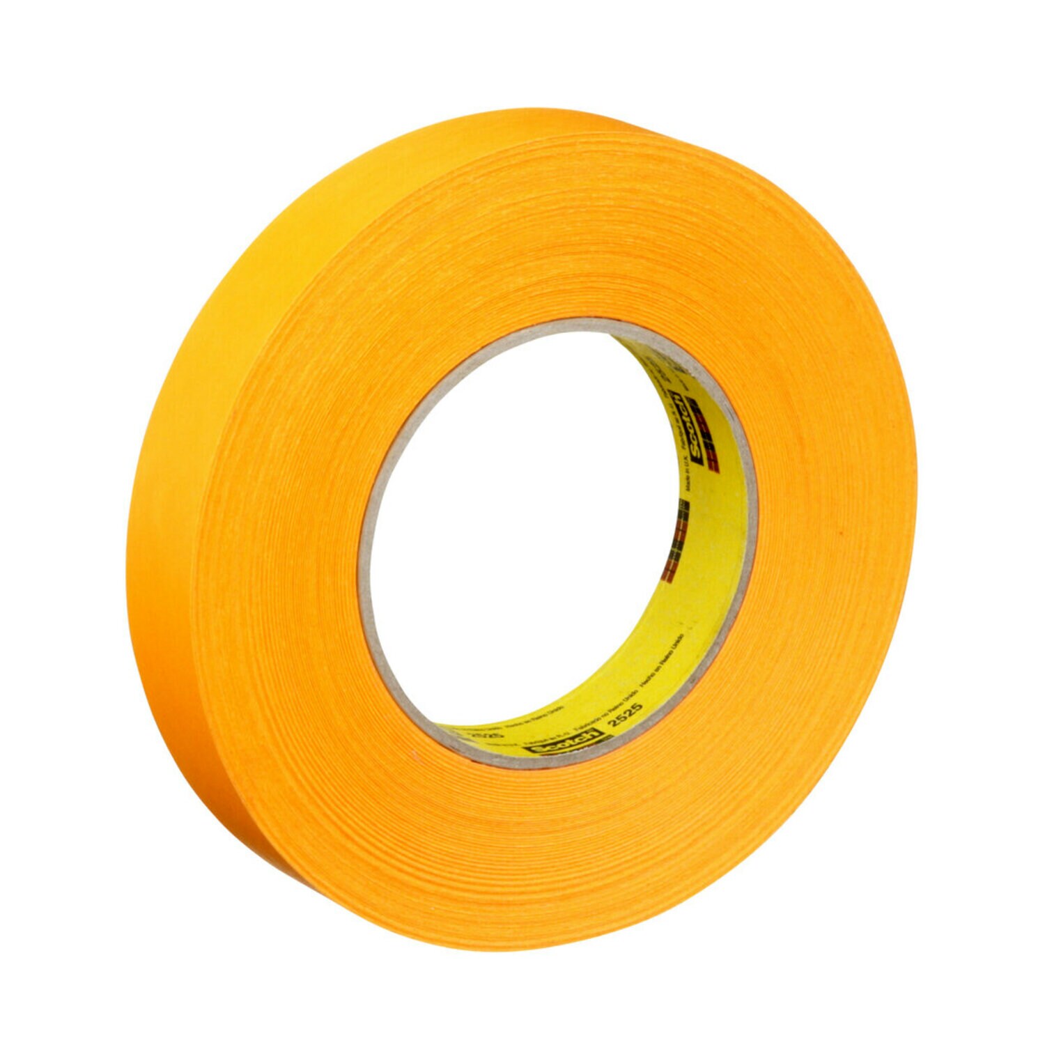 7100016326 - 3M Performance Flatback Tape 2525, Orange, 24 mm x 55 m, 9.5 mil, 36Rolls/Case