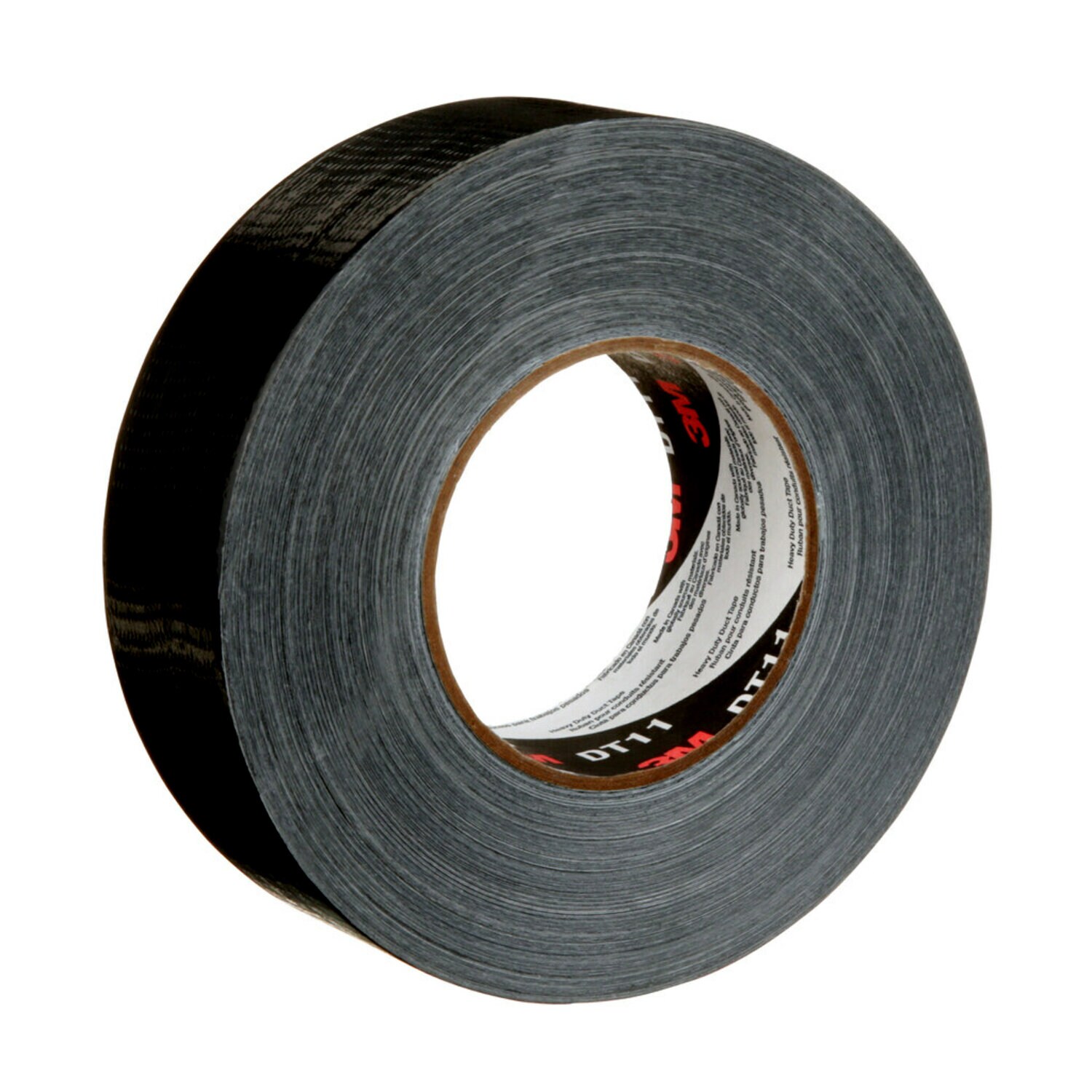 7100158377 - 3M Heavy Duty Duct Tape DT11, Black, 48 mm x 54.8 m, 11 mil, 24 Roll/Case, Individually Wrapped Conveniently Packaged