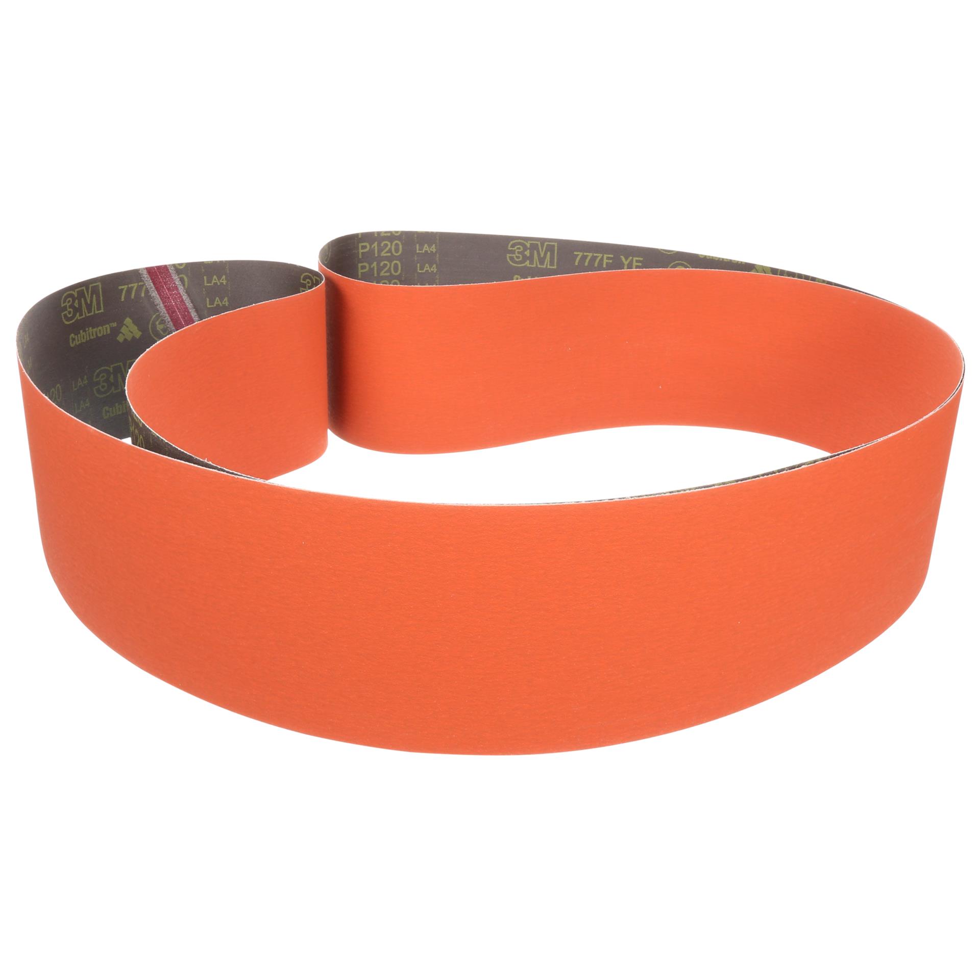 3M™ Cloth Belt 777F, 50 YF-weight, 1 in x 6-11/32 in, Fabri-lok, L-flex