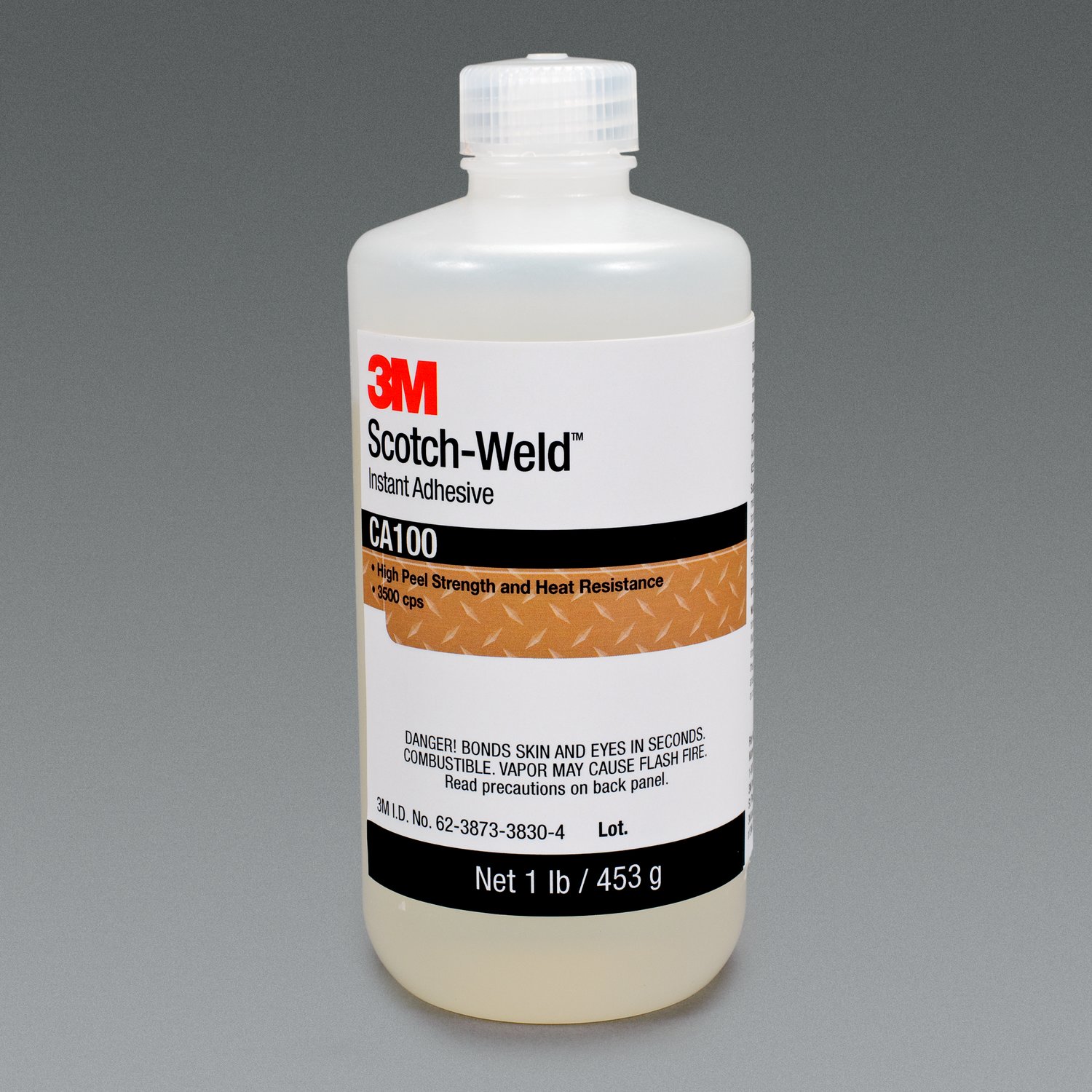 7000000901 - 3M Scotch-Weld Instant Adhesive CA100, Clear, 1 Pound, 1 Bottle/Case