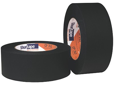 203684 - Opaque Black Matte; 6.1 mil, very high adhesion, rubber-based adhesive