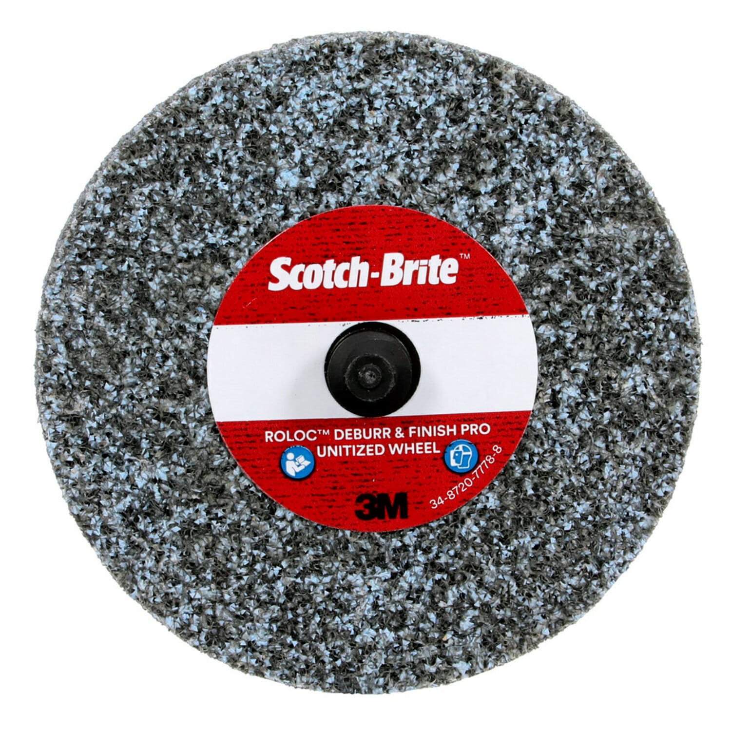 3M™ Scotch-Brite™ Cut and Polish Flap Brush, 3 x 1-3/4 x 1/4 MED Grit  Aluminum Oxide