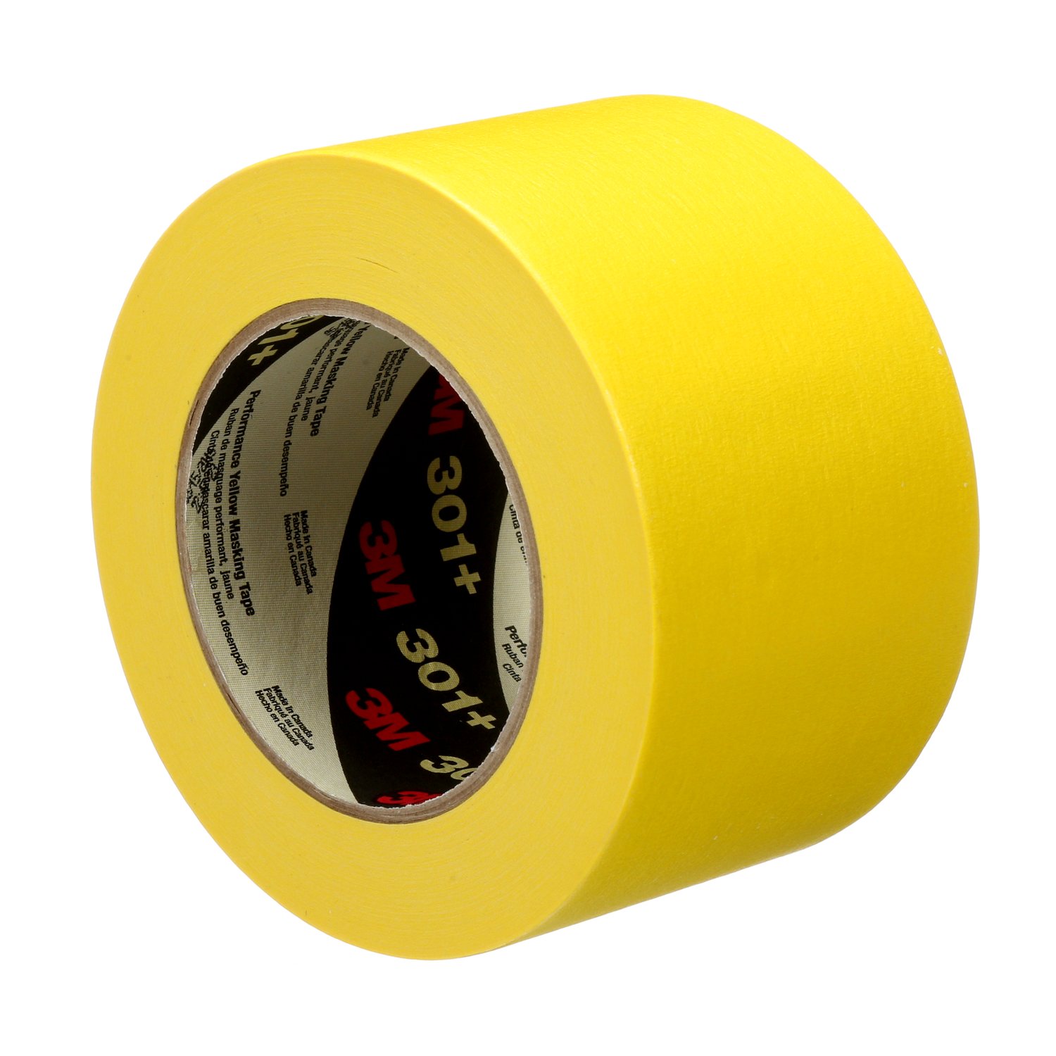 3M 301+ Yellow Masking Tape, .75 Wide x 60 Yards