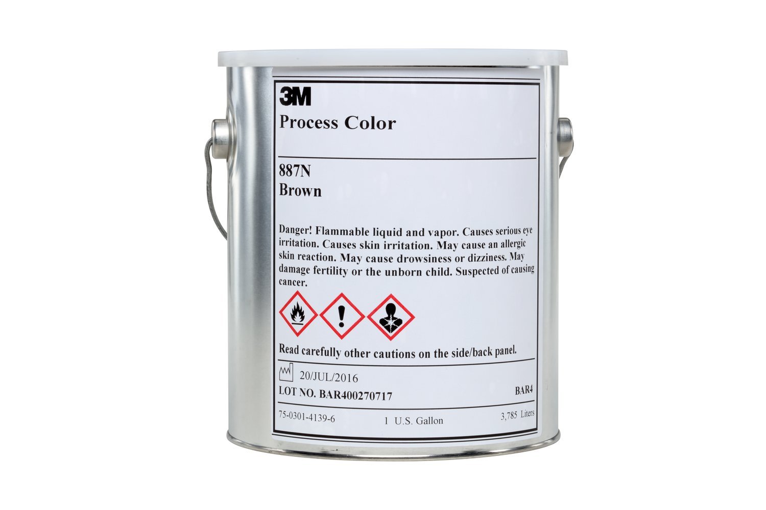 7000055590 - 3M Process Color 887N Brown, Gallon Container