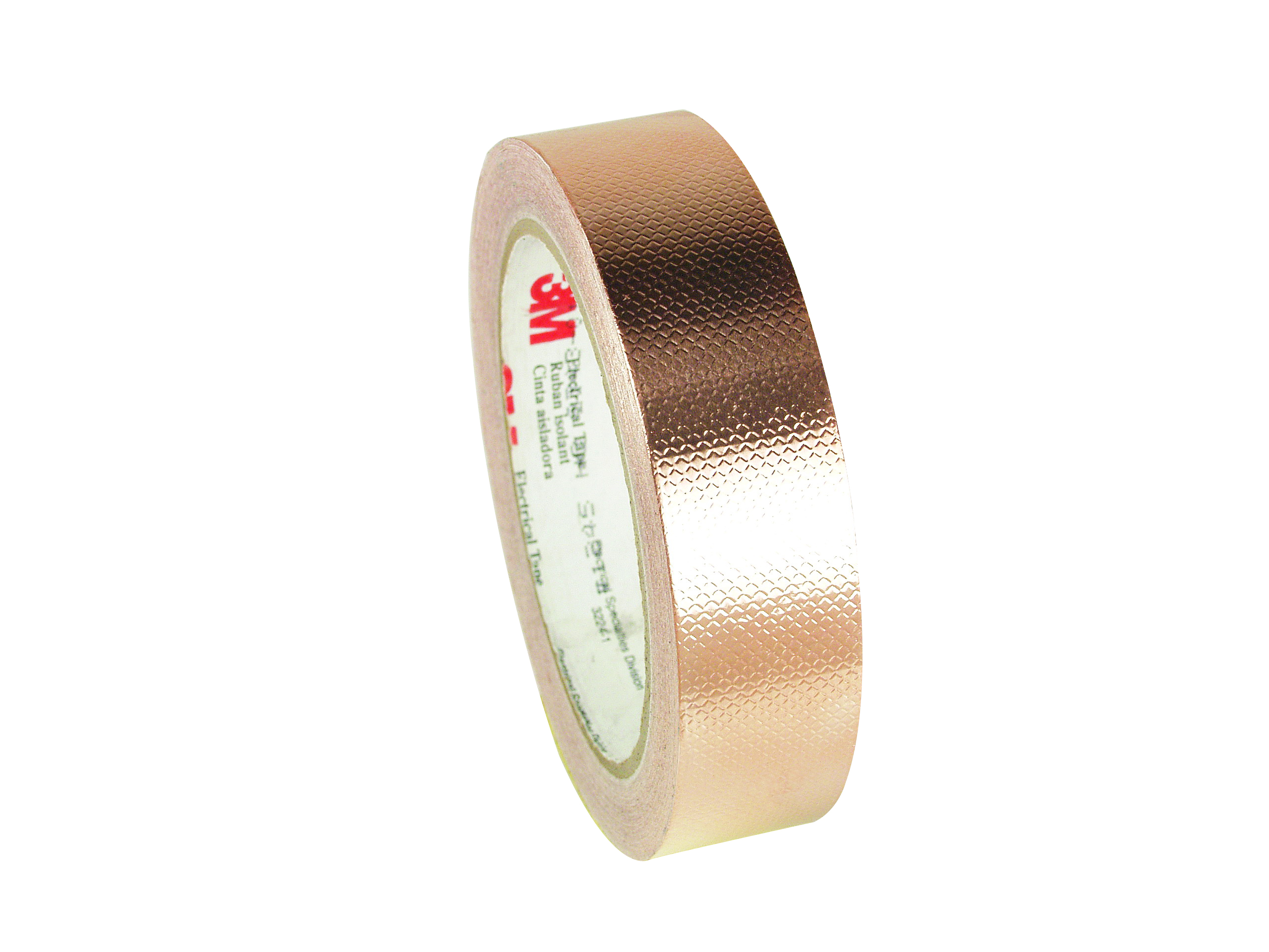 00051128609378 3M™ Embossed Copper Foil EMI Shielding Tape 1245, 23 in x  36 yd, in Paper Core, Roll/Case Aircraft products na 9342995