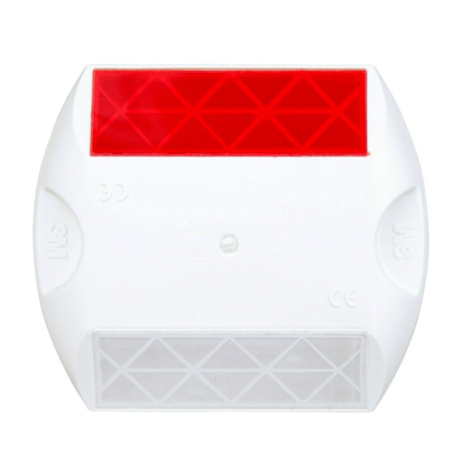 7100005982 - 3M Raised Pavement Marker RPM-290-WR, White Body, Two-Way White/Red Lens, 100 Each/Carton