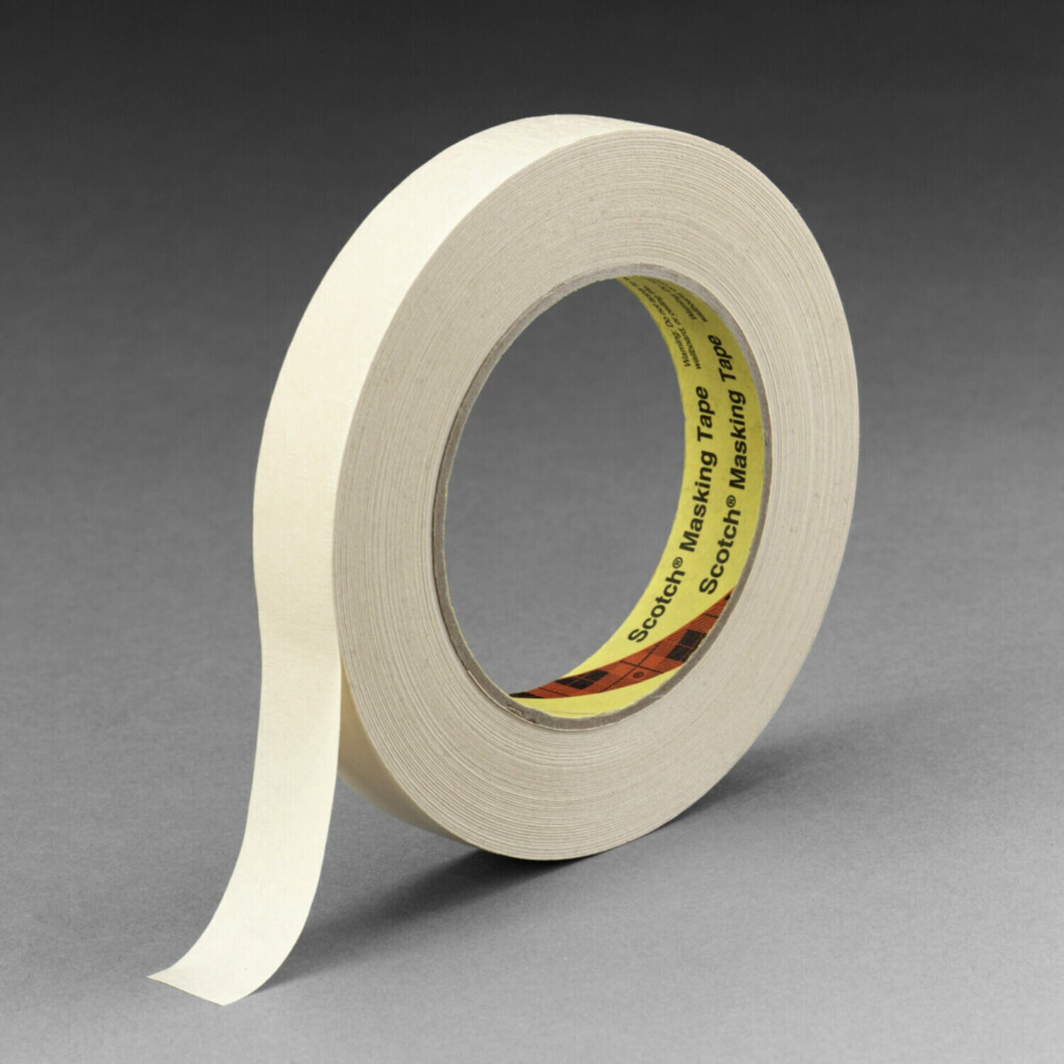 3M 2 Wide x 180 ft. Long x 5.5 mil Tan Paper Masking Tape Rubber