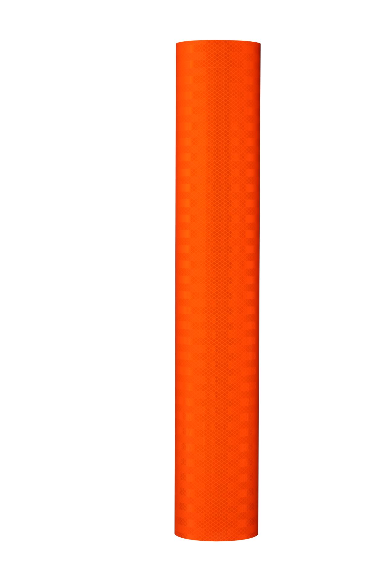 3M 3930 3" x 4"  Orange Prismatic Reflective Stick On Tape Trailer Truck 4 