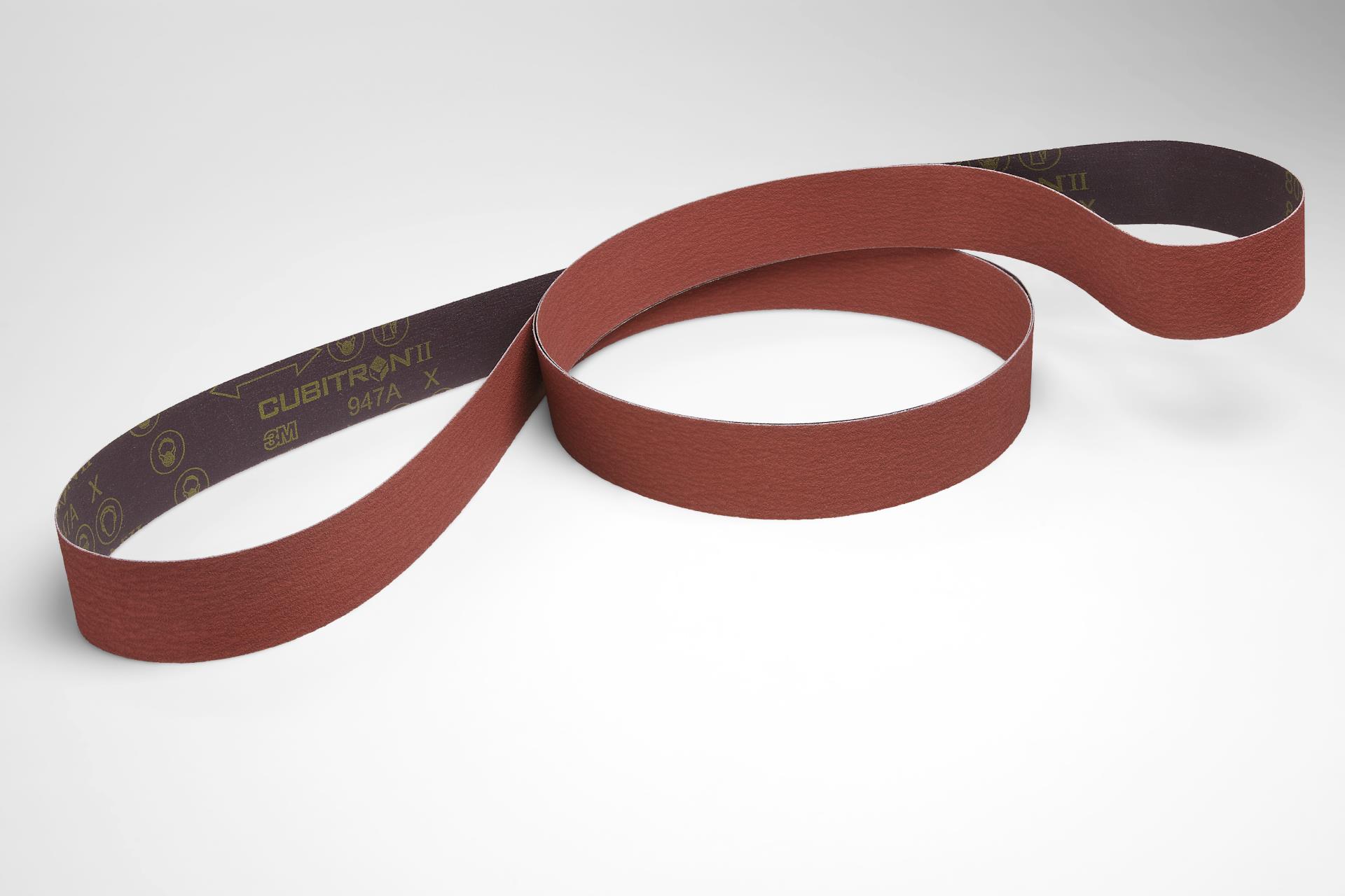 Scallop B 1/2 in x 18 in 120 X-Weight 3M Cloth Belt 947D Full-Flex Fabri-lok 