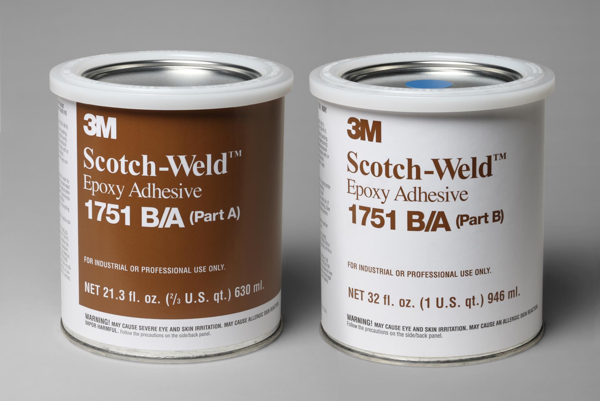 00021200201035 3M™ Scotch-Weld™ Epoxy Adhesive 1751, Gray, Part B/A,  Quart Kit, 6/case Aircraft products two-part-structural-adhesives  6292564