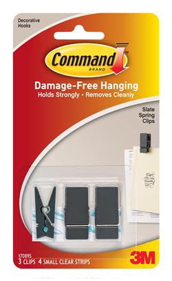 Small Command™ Slate Spring Clip 17089S-ES
