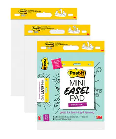 Pack-n-Tape  3M 559RP Post-it Easel Pad, 25 in x 30 in White Recycled 2  pds/cs - Pack-n-Tape
