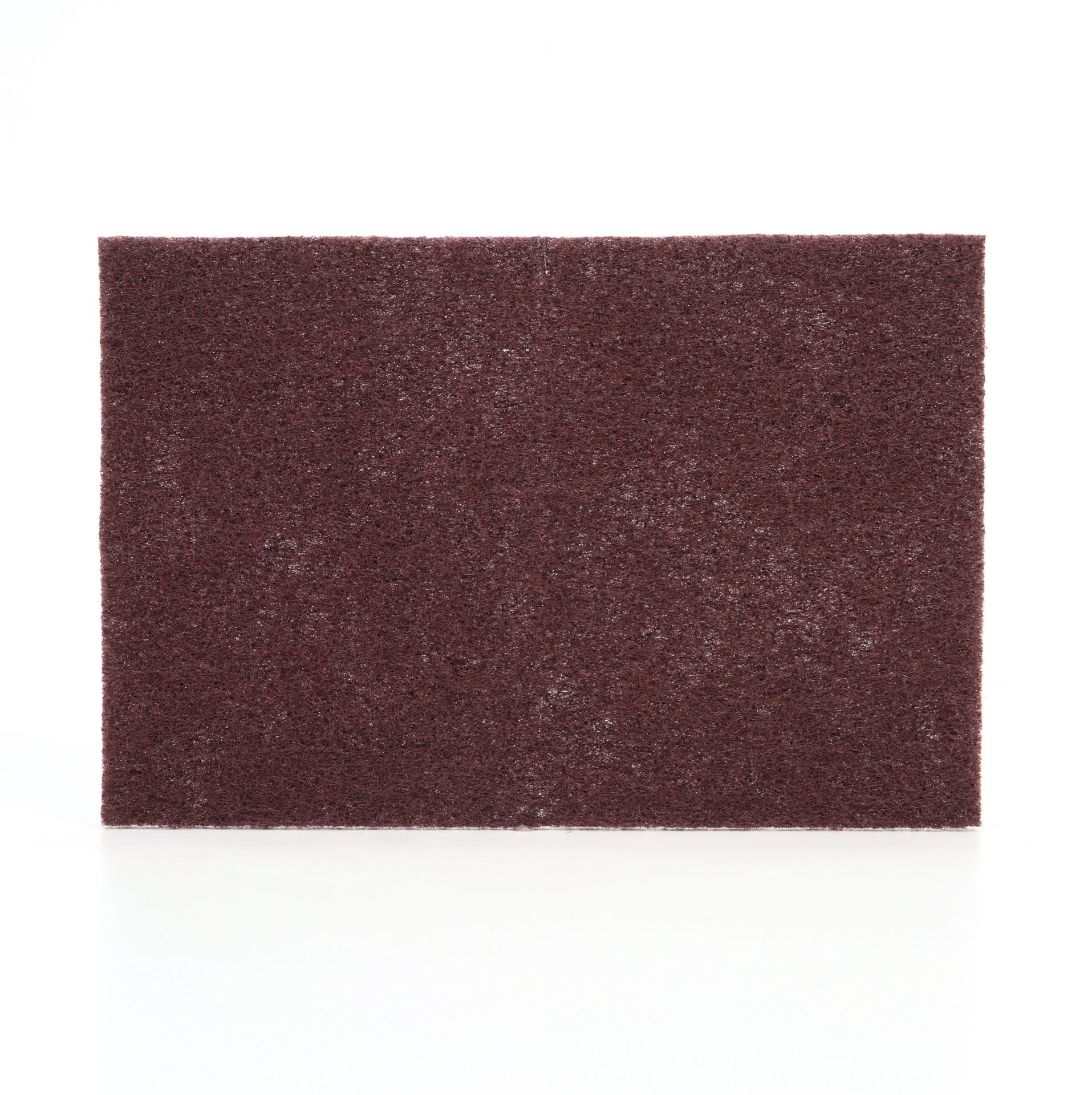 Flexible Thin Scuff Pad Maroon Very Fine 4.5" x 9 " pack of  3 