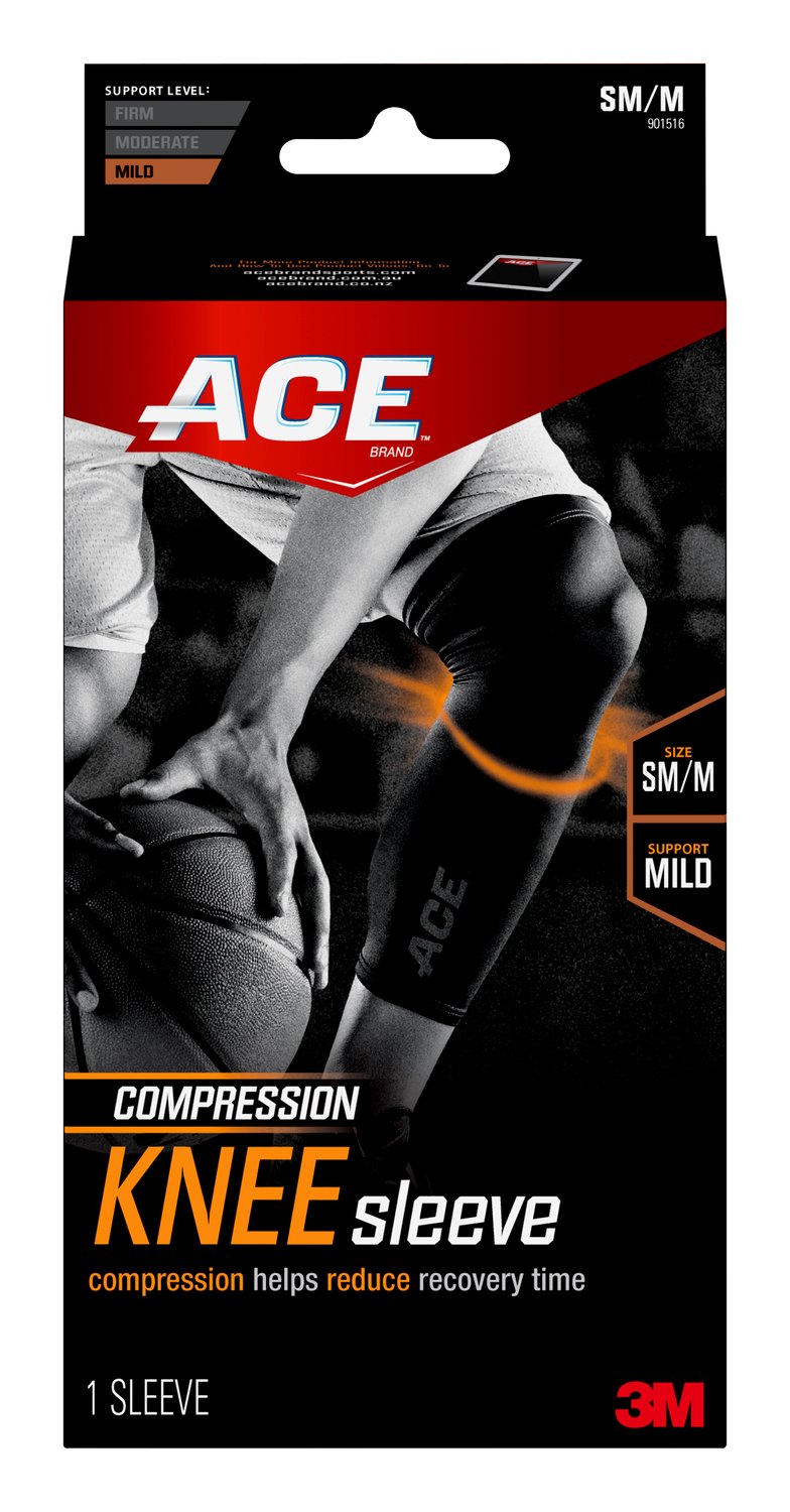 7100142264 - ACE Brand Compression Knee Sleeve 901516, Small / Medium