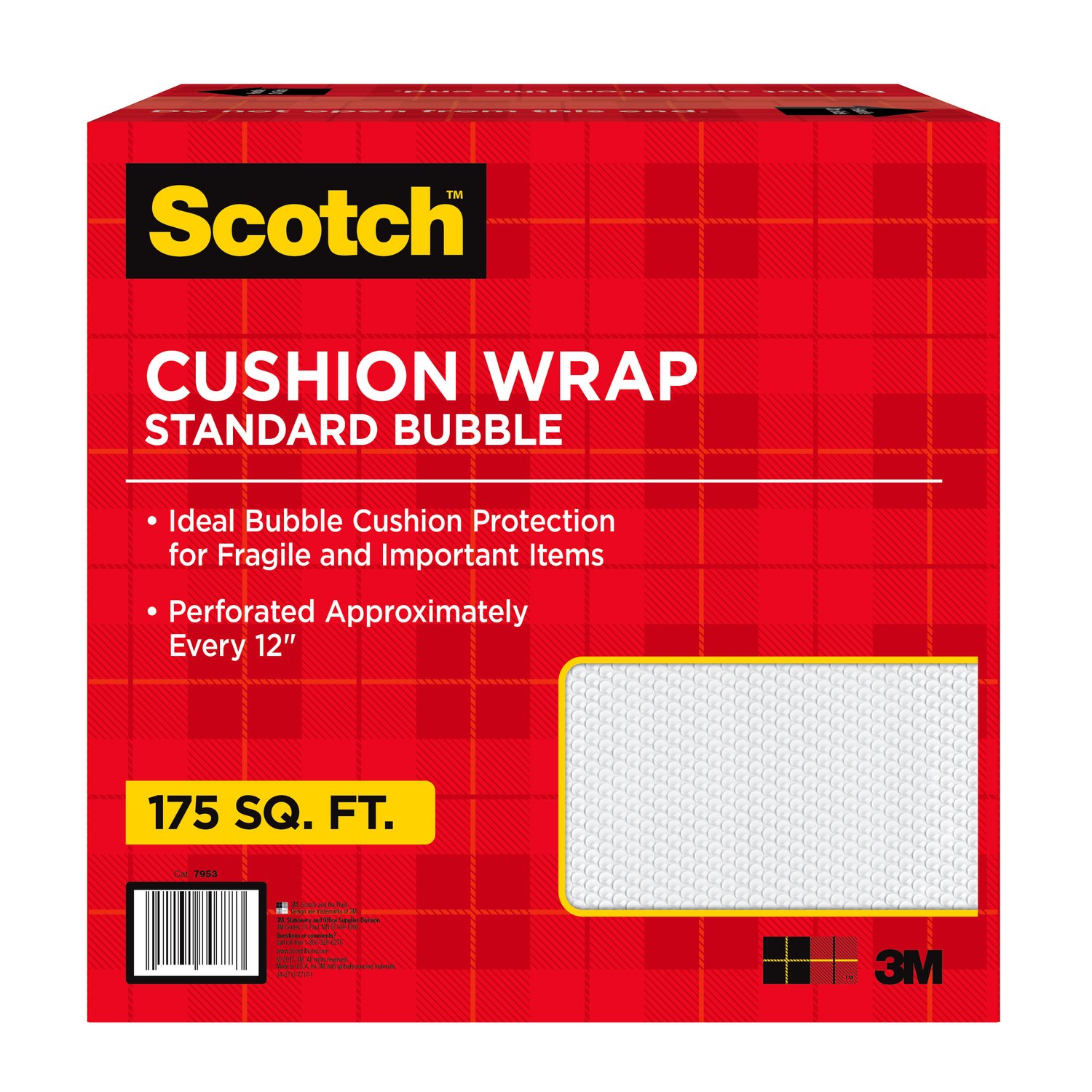 7100212763 - Scotch Cushion Wrap 7953-SIOC, 12 in x 175 ft x in (30,4 cm x 53,3 m)