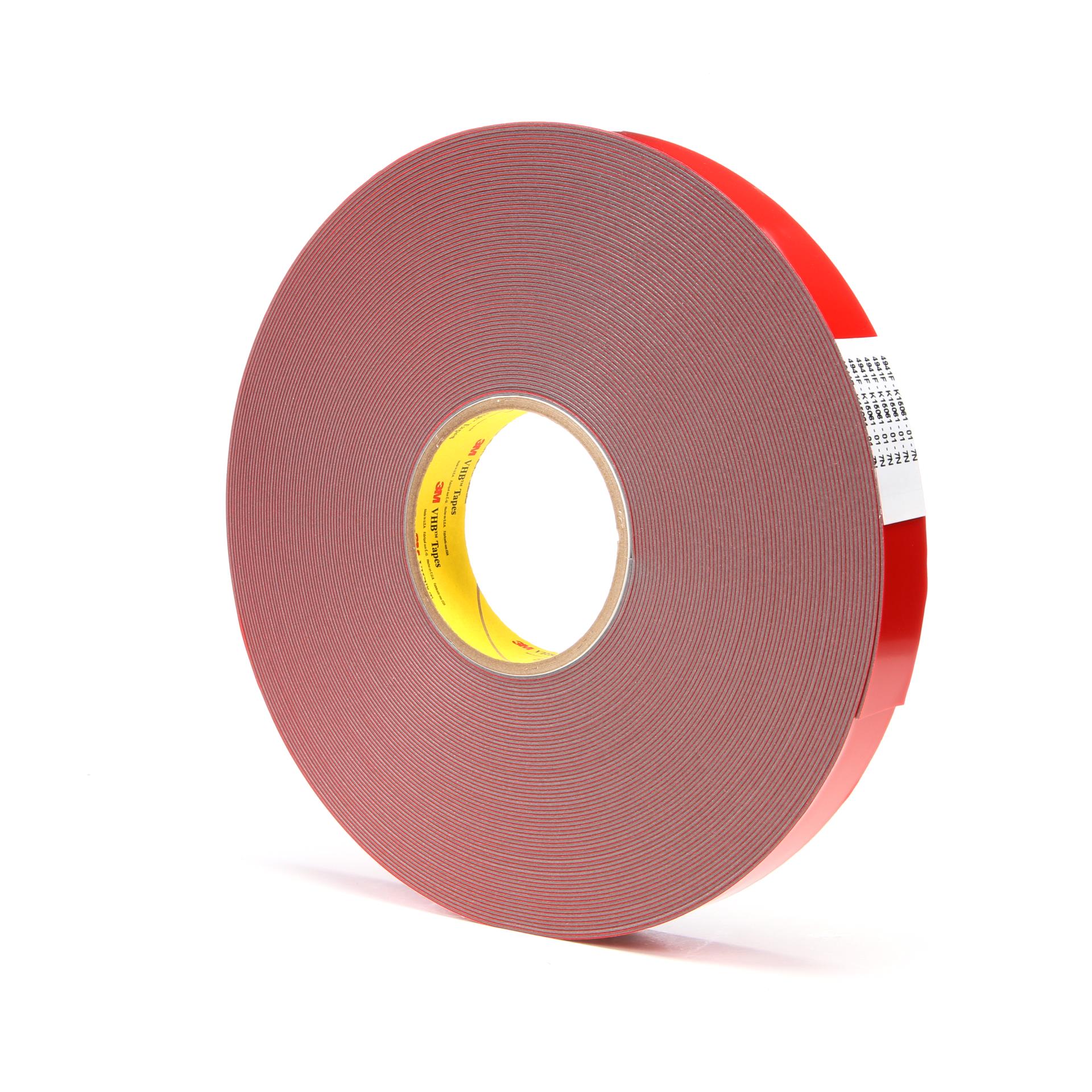 00021200322167 3M™ VHB™ Tape 4941F, Gray, in x 36 yd, 45 mil, Film  Liner, rolls per case Aircraft products na 9381704