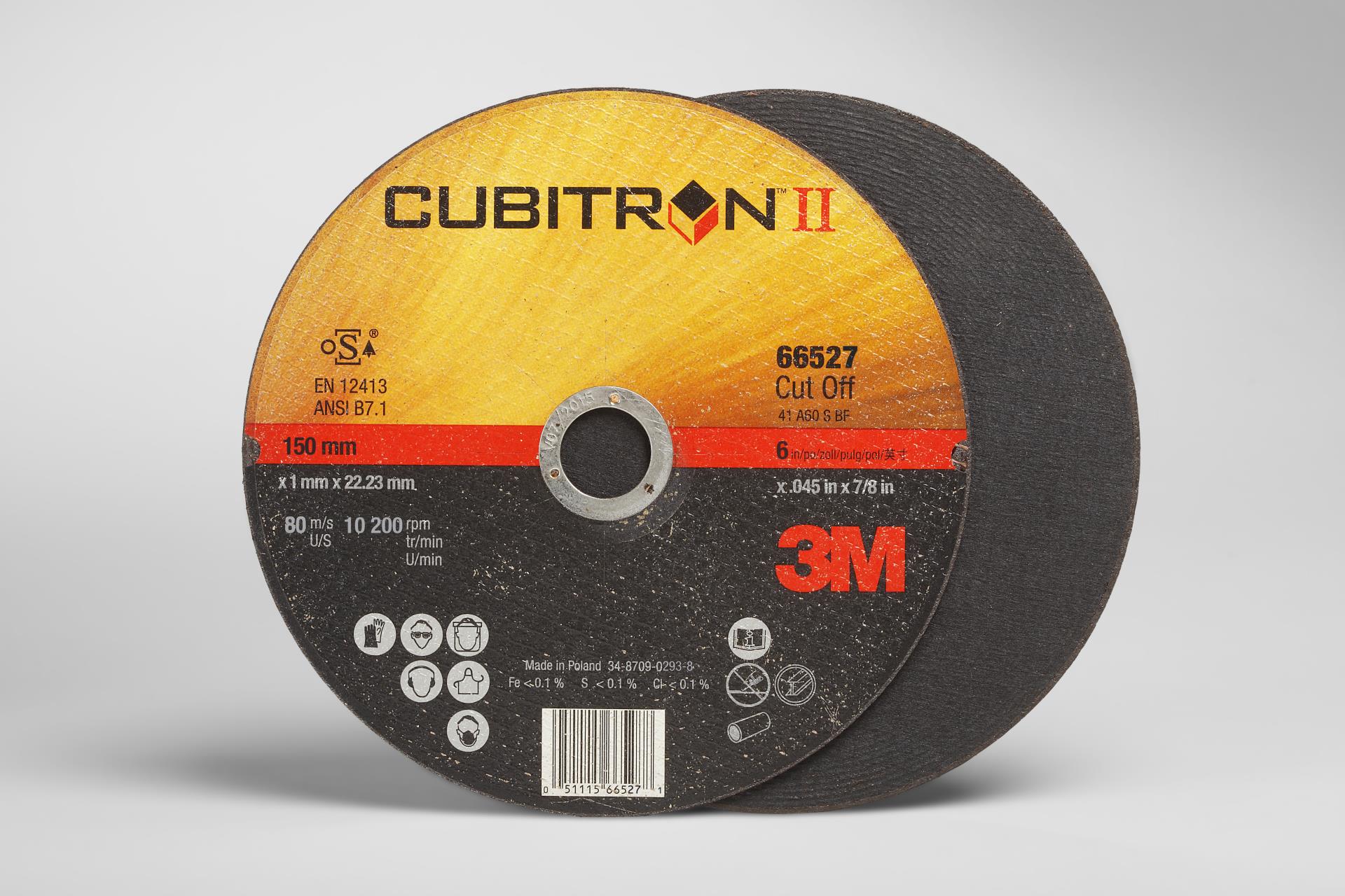 00051115665271 3M™ Cubitron™ II Cut-Off Wheel, 66527, T1, in x .045 in  x 7/8 in, 25 per inner, 50 per case Aircraft products na 6322793