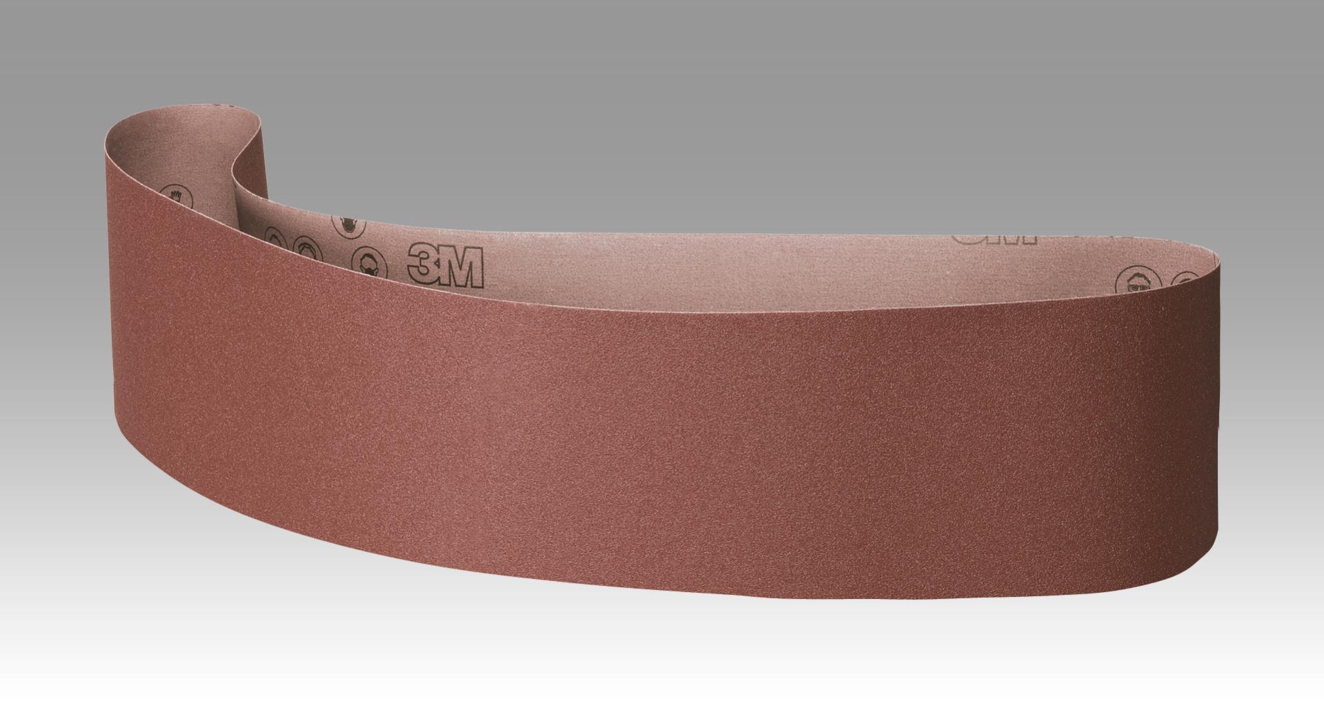 3M Flexible Diamond Belt 6457J, M74, Type Vf, Pattern 18, Red, 1/2 in x12 in