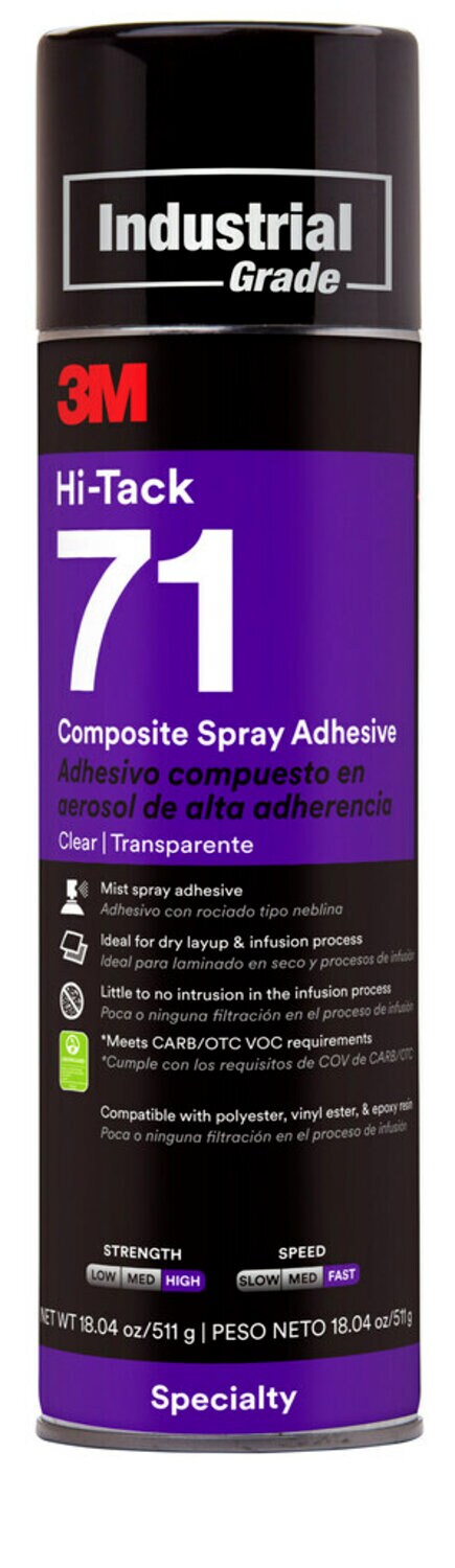 Heavy Duty Spray Adhesive, Multipurpose and Repositionable, Clear, Pack of 1, 14 Ounce