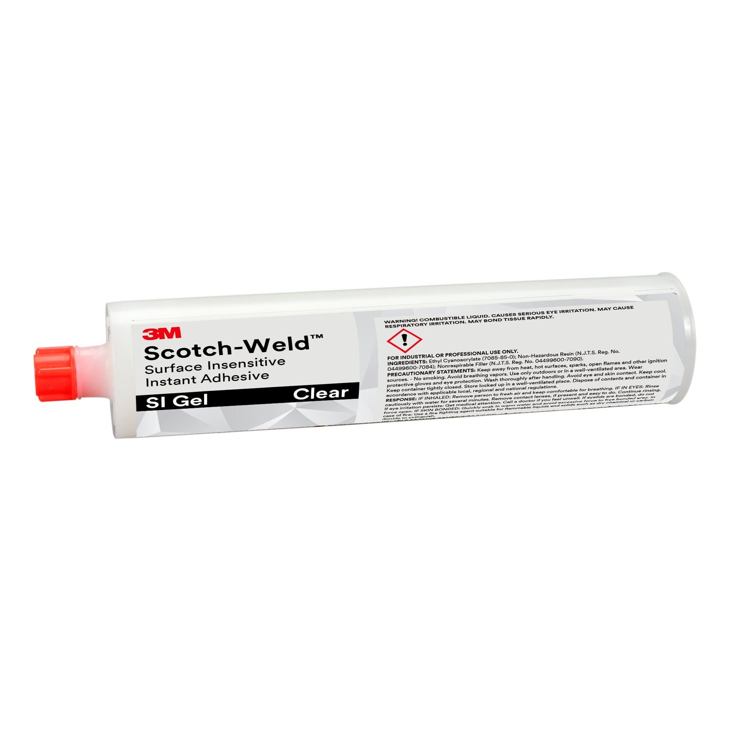 7010330472 - 3M Scotch-Weld Surface Insensitive Instant Adhesive SI Gel, Clear, 300
Gram, 12/Case