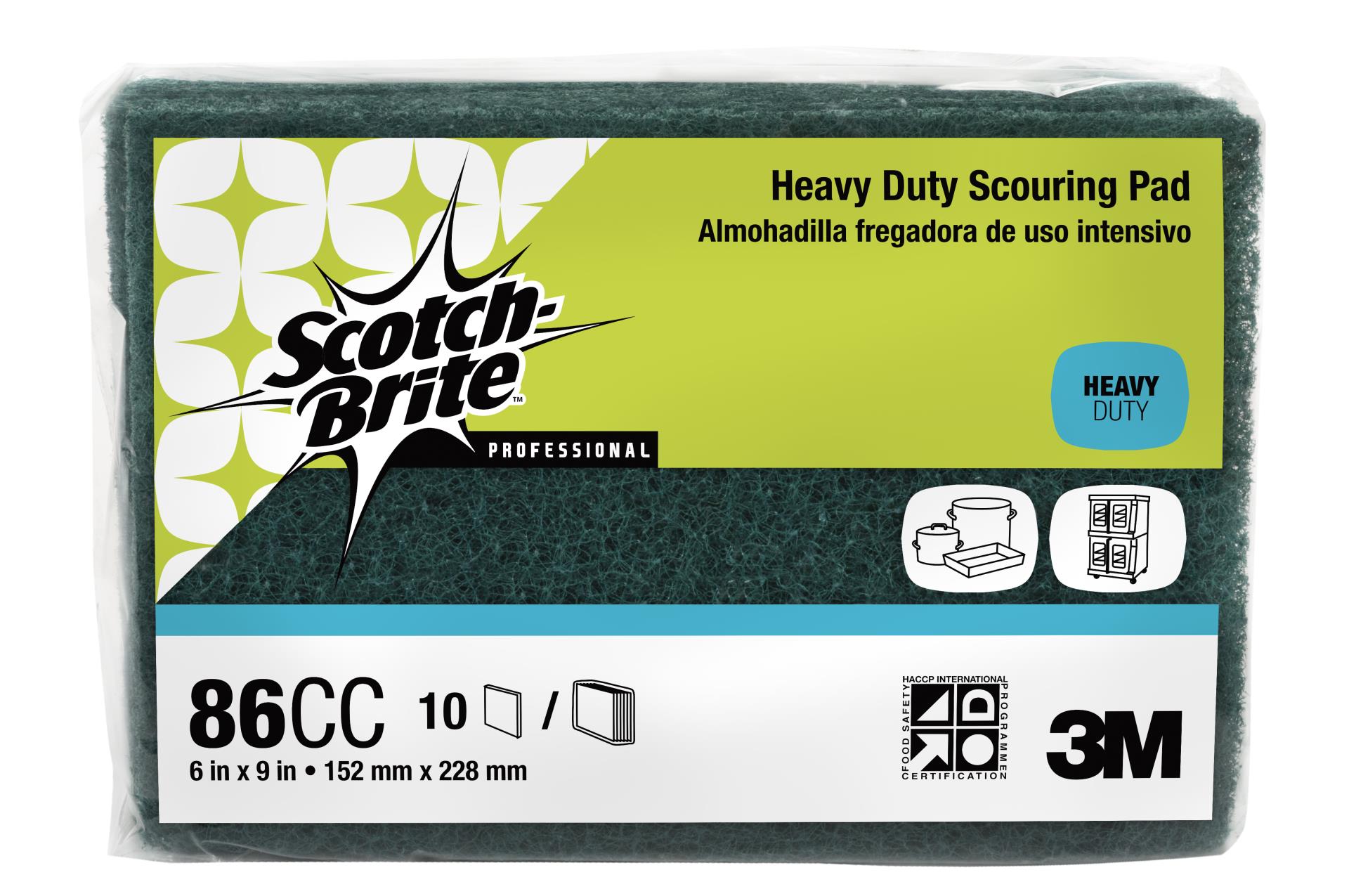 4" x 6"  3 pack 36 pack 12 pack 3M Scotch-Brite Heavy Duty Scour Pad 6 pack