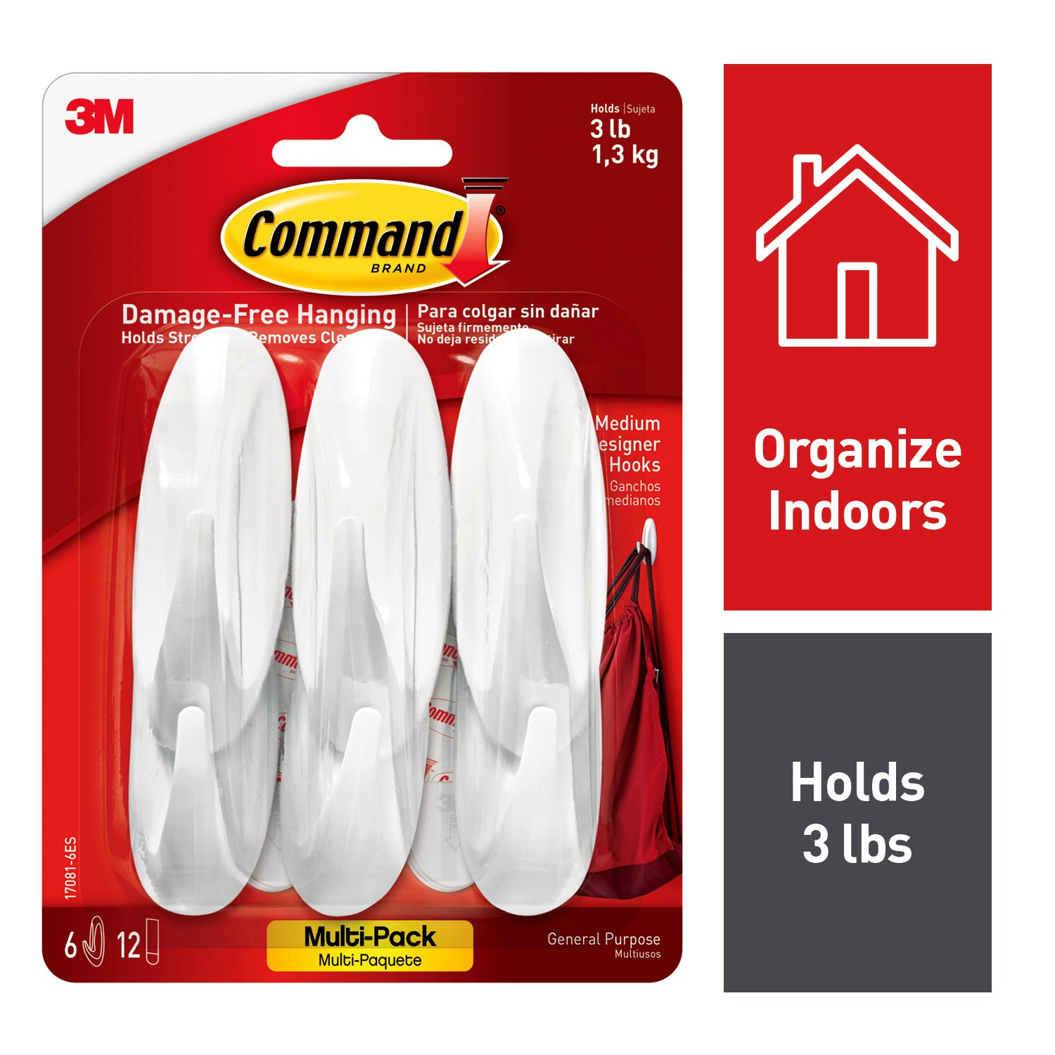 7100089389 - Command Medium Designer Hooks Multi-Pack 17081-6ES