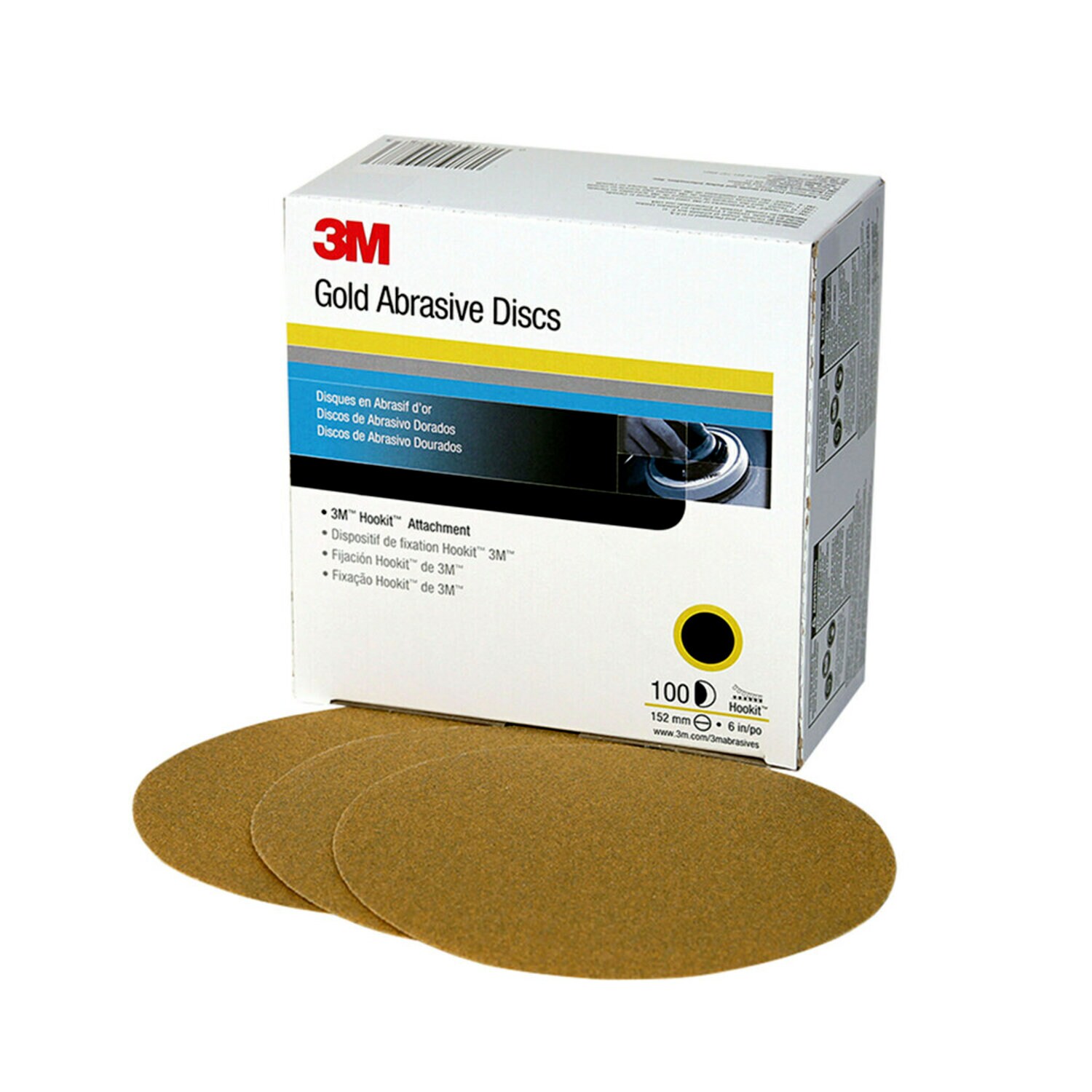 3M™ Hookit™ Clean Sanding Disc, 360L, P400, 6 in (152.4 mm)