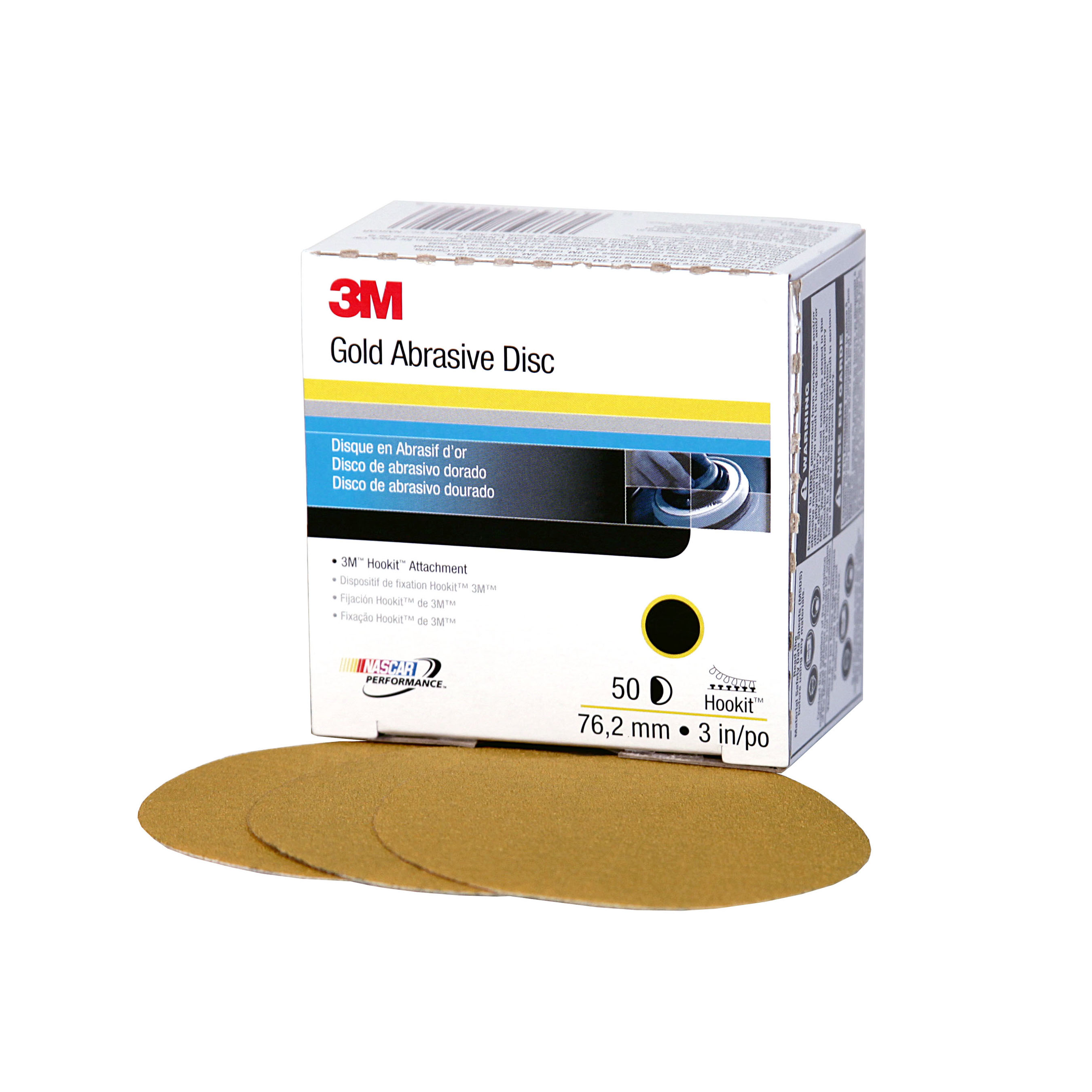 00051131009196 3M™ Hookit™ Gold Disc, 00919, in, P120, 50 discs per  carton, cartons per case Aircraft products paper-discs 9394364