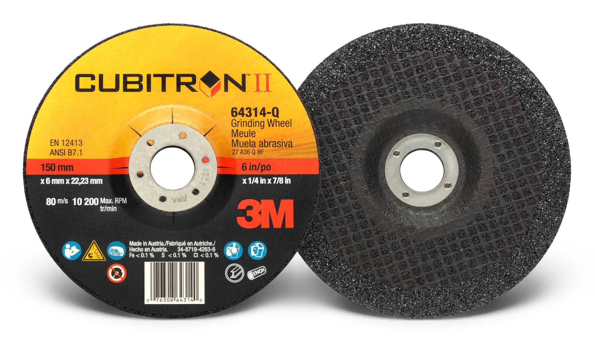 3" 70mm Orange Grinding Disc Ceramic Grinding Wheel Abrasive Tool For Metal 
