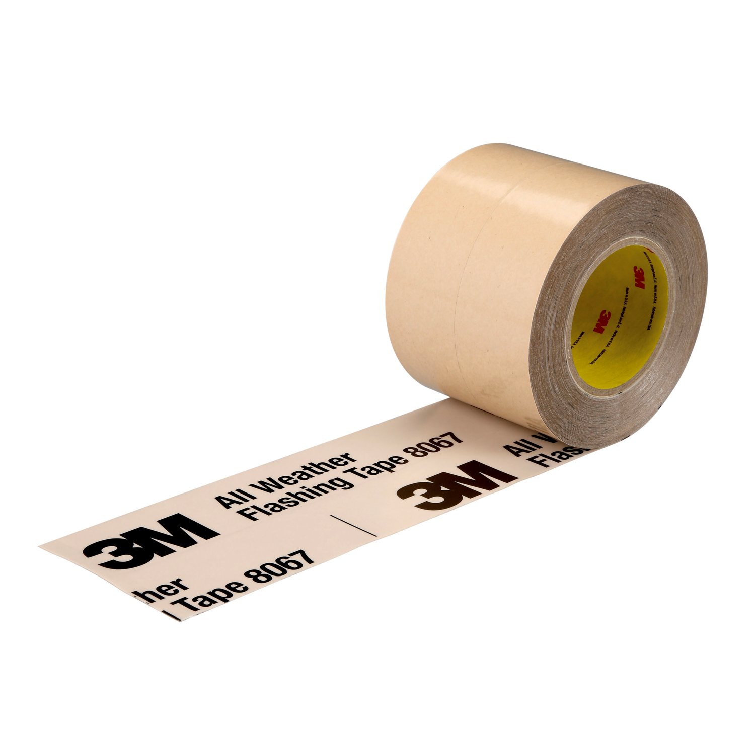 7000049774 - 3M All Weather Flashing Tape 8067 Tan, 3 in x 75 ft, 12 per case, Slit
Liner (2-1 Slit)