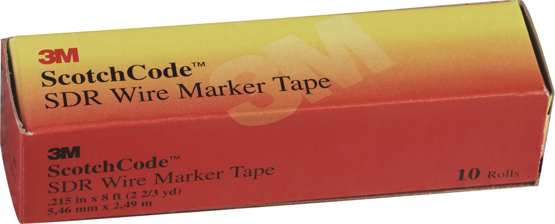 3M Scotch Code Wire Marker Tape 96" Refill Roll SDR-L Printed w/ "L" 10 Pack 