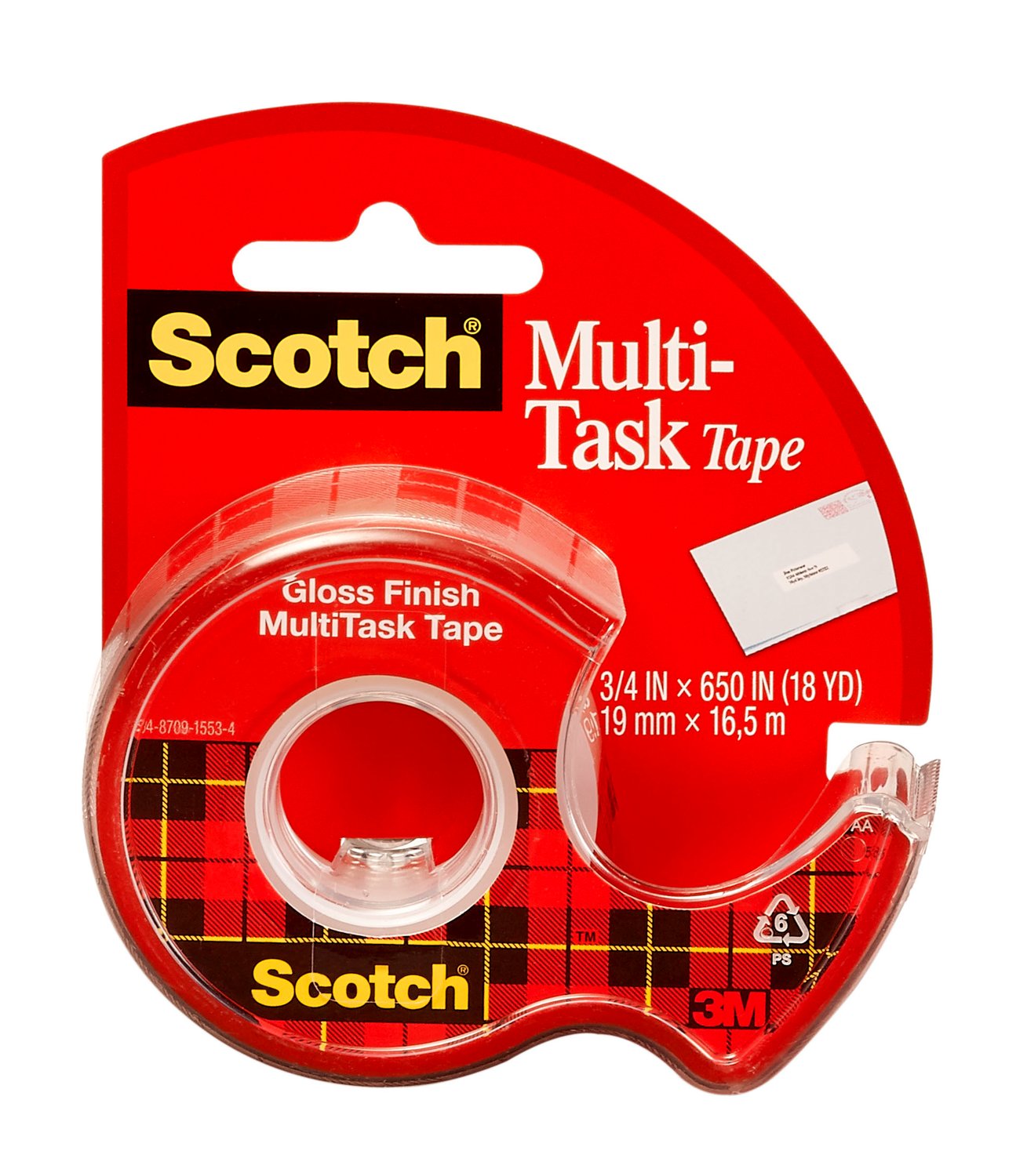 7100103560 - Scotch MultiTask Tape 25, 3/4 in x 650 in (19 mm x 16.5 m)