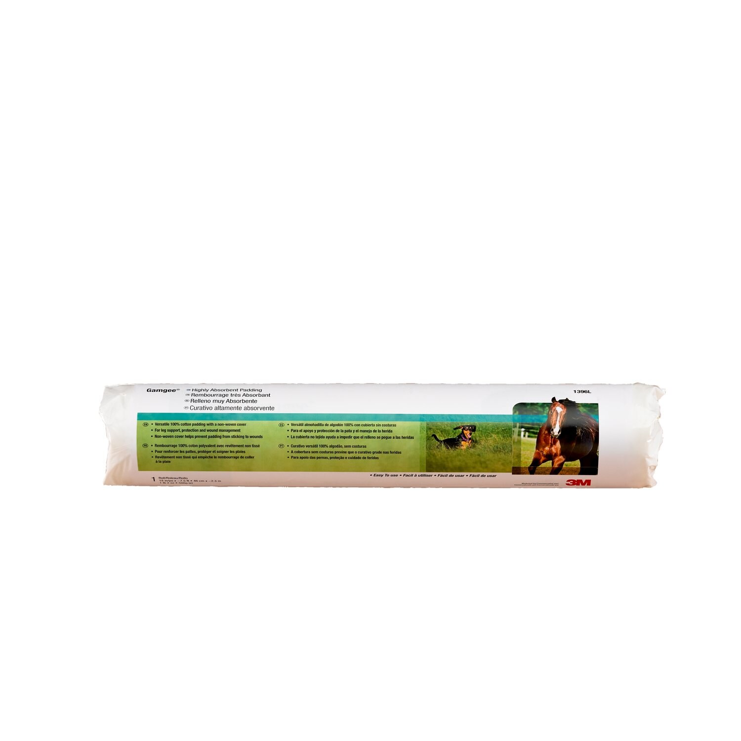 7000128592 - Gamgee Highly Absorbent Padding (cotton), Marketed by 3M, 1396L, 18 in x 7.6 ft