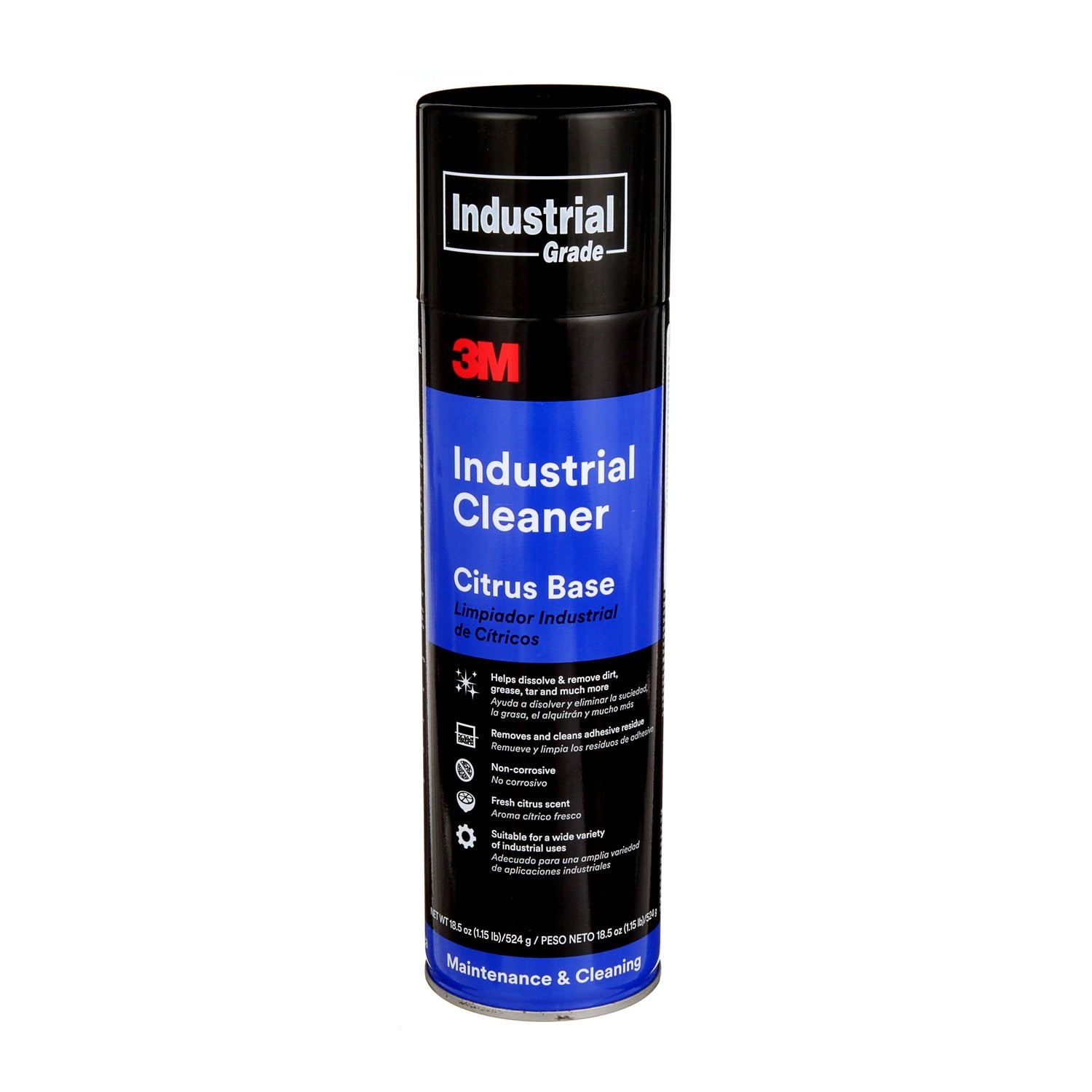 7000028595 - 3M Industrial Cleaner Citrus Base, 24 oz (Net Wt 18.5 oz), 12 Can/Case,
NOT FOR SALE IN CA AND OTHER STATES